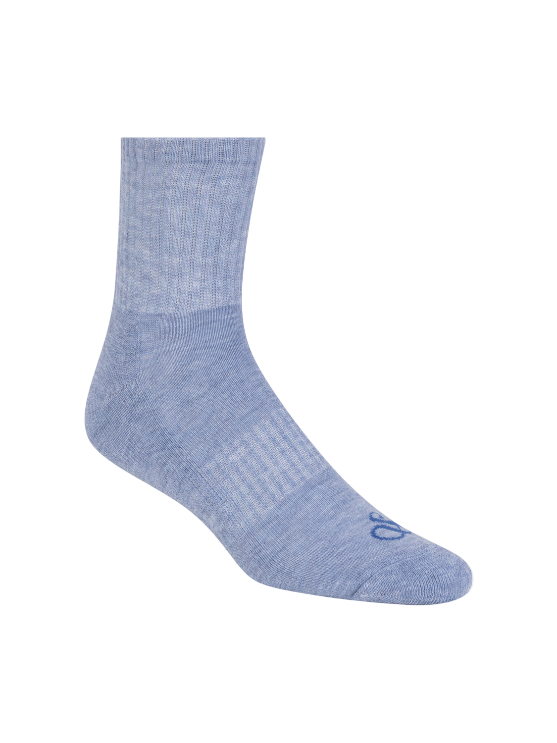 Blue sock on a white background