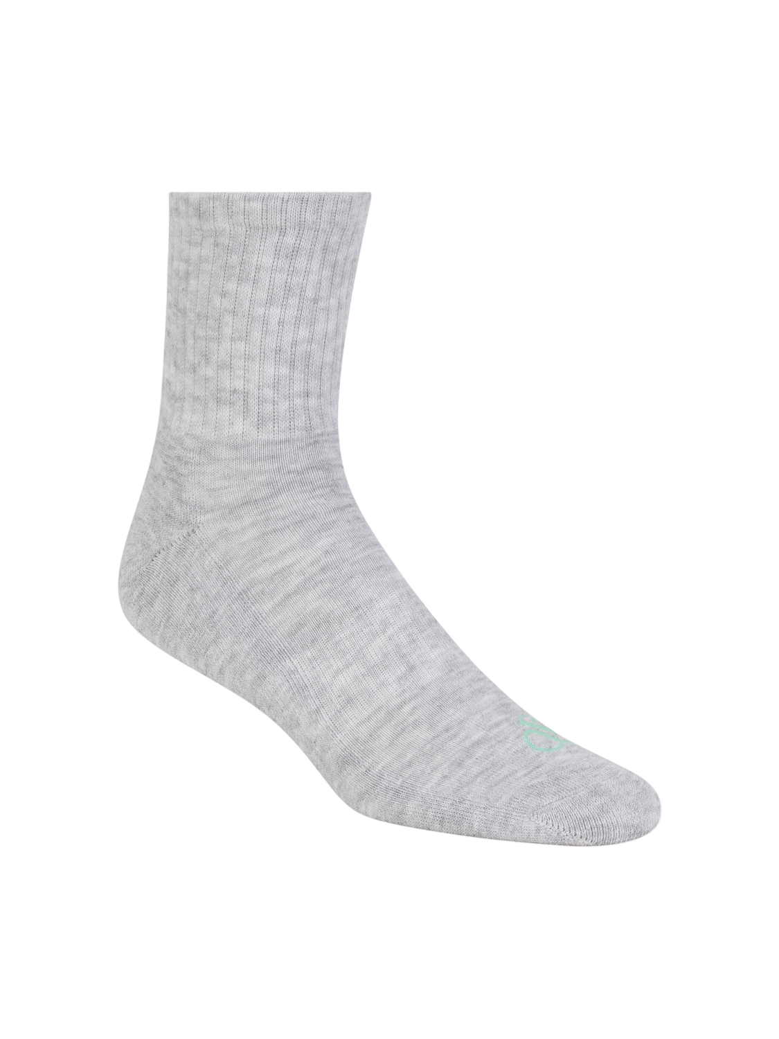 Gray sock on a white background