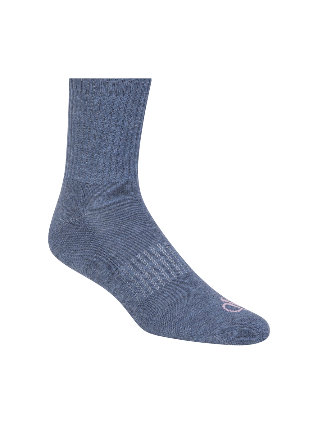 Blue sock on a white background