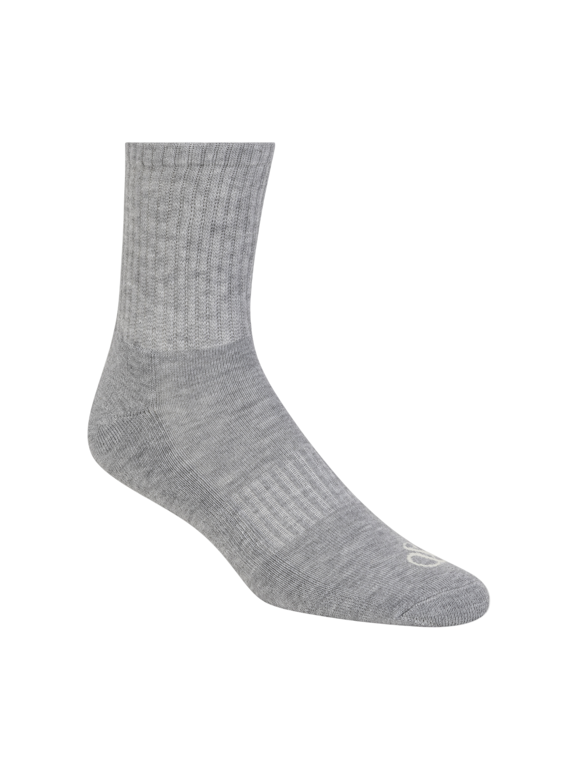 Gray sock on a white background