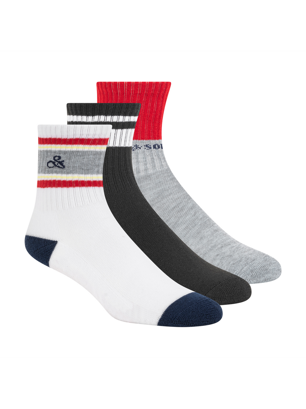 Boys' 3-Pack 1/2 Terry Crew Sock