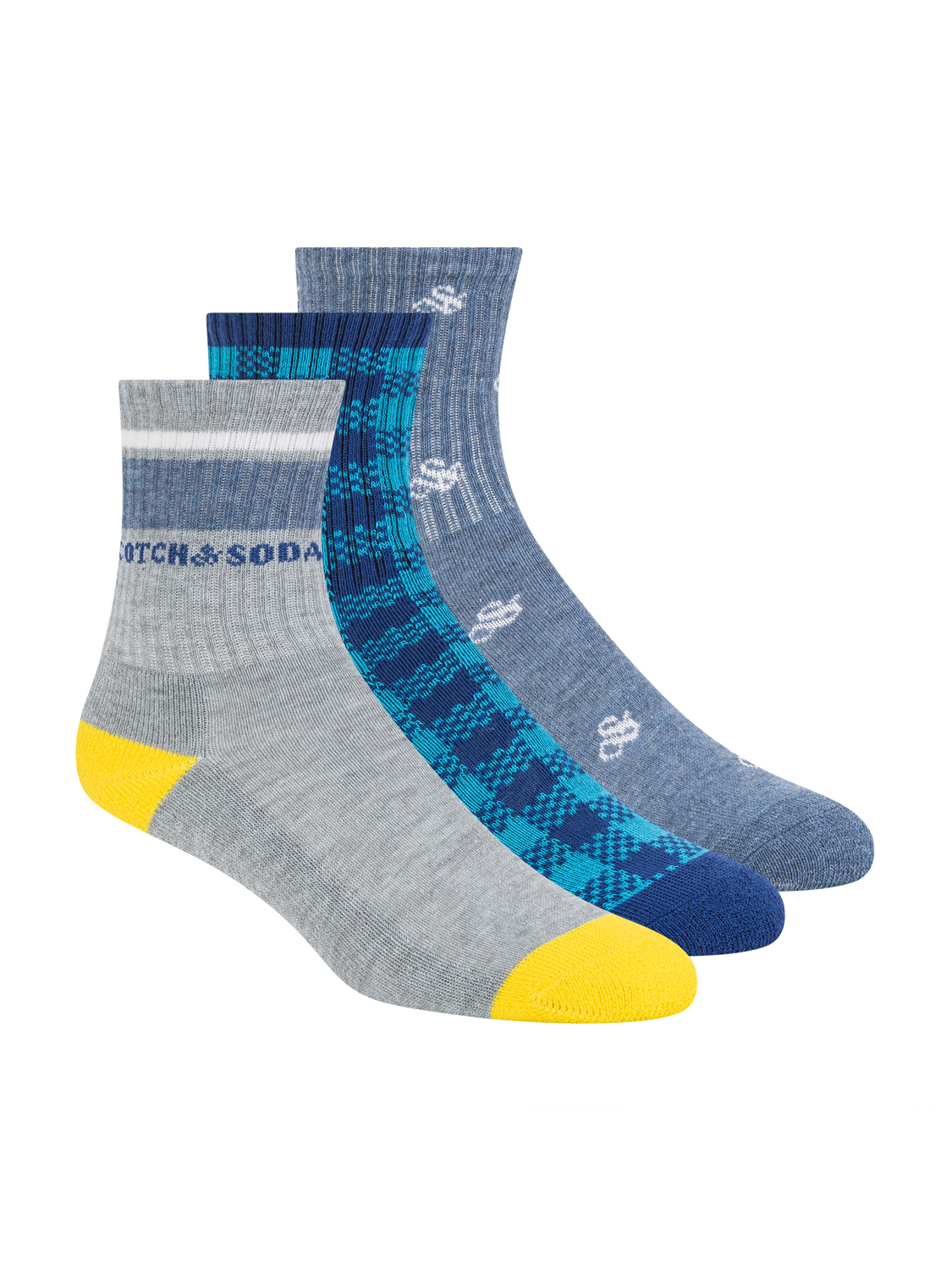 Boys' 3-Pack 1/2 Terry Crew Sock