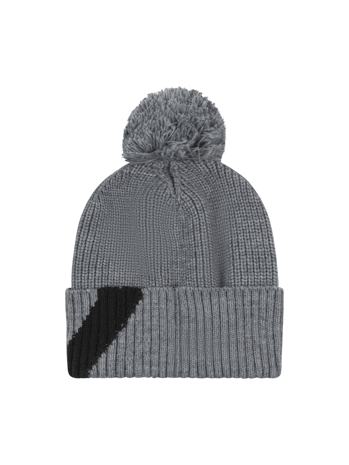 Stripe Cuff Bobble Beanie