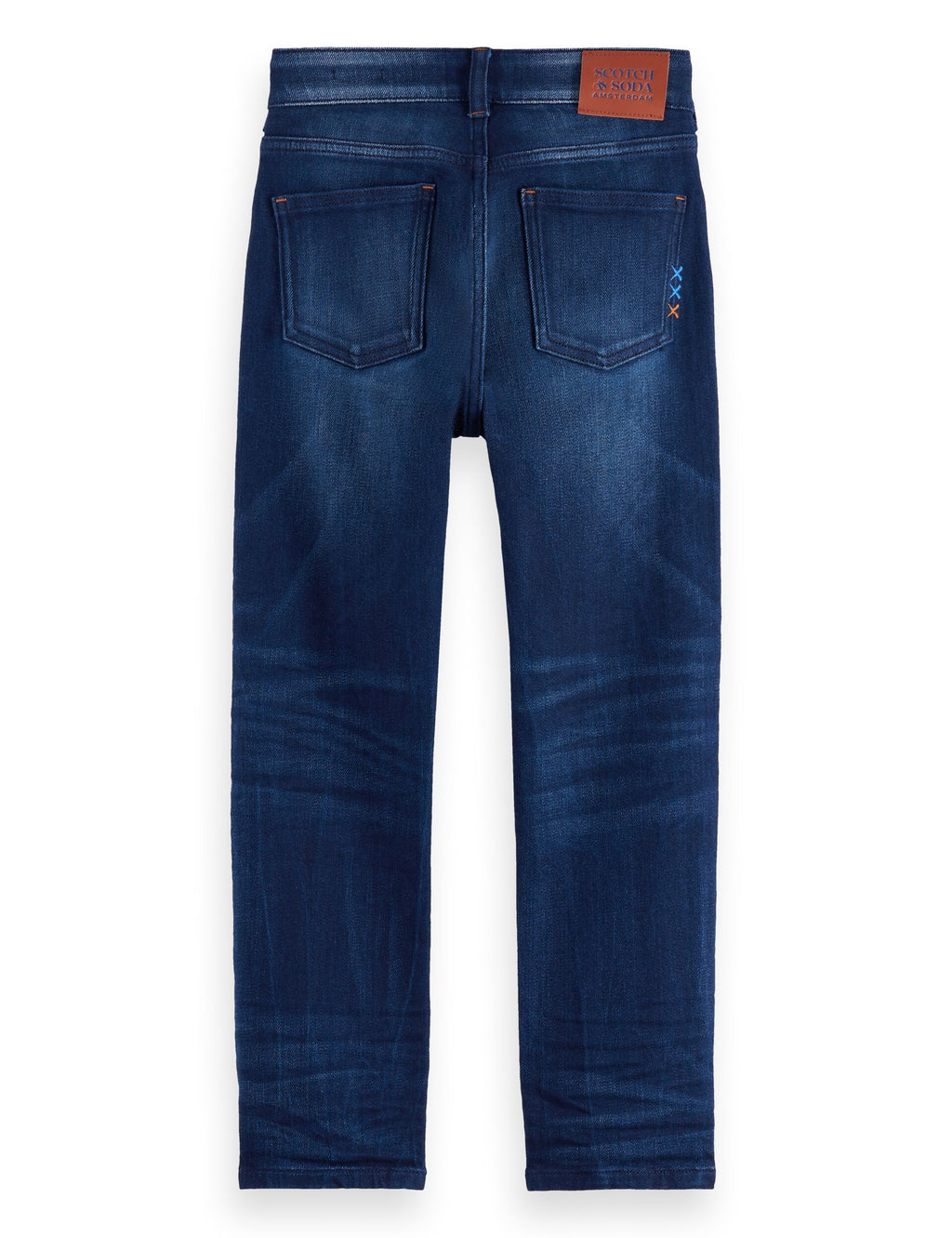 Boys' The Dean loose-tapered jeans — Abstract Blue