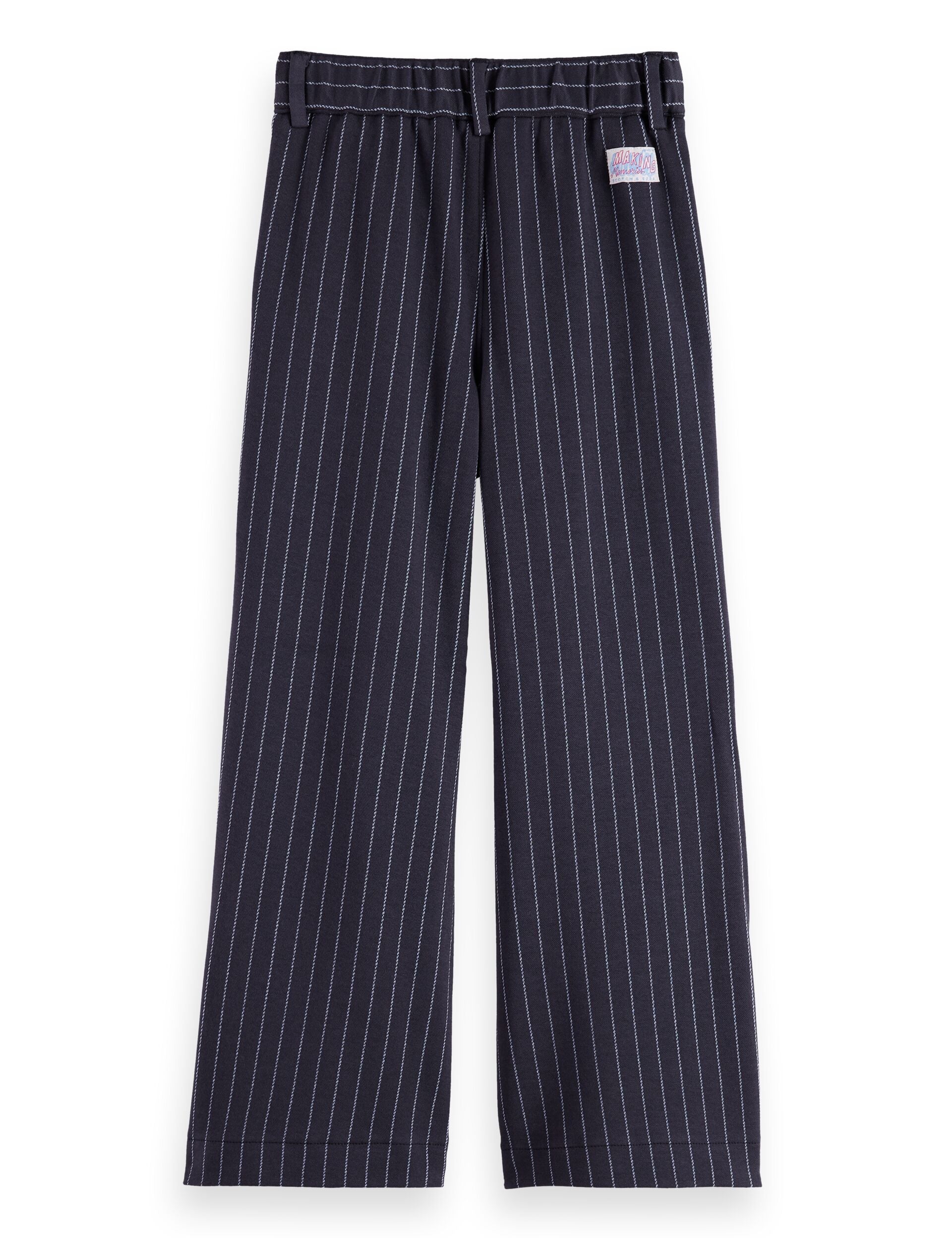 Girls' Wide-leg pinstripe pants
