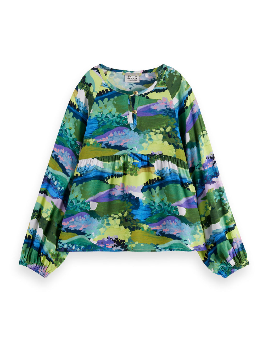 Girls' Printed viscose top