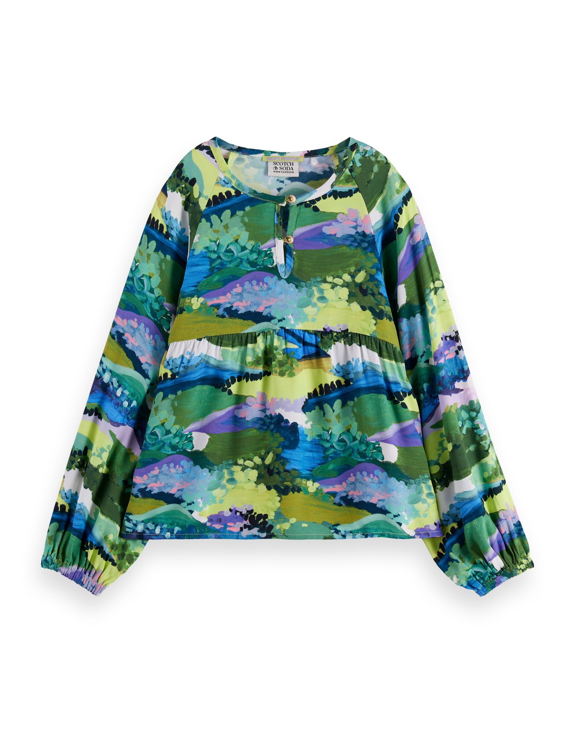 Girls' Printed viscose top