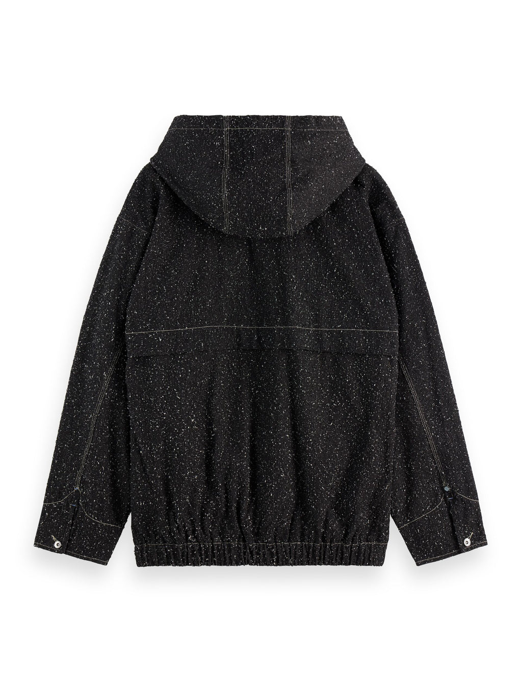 Hooded denim jacket — Black Snow