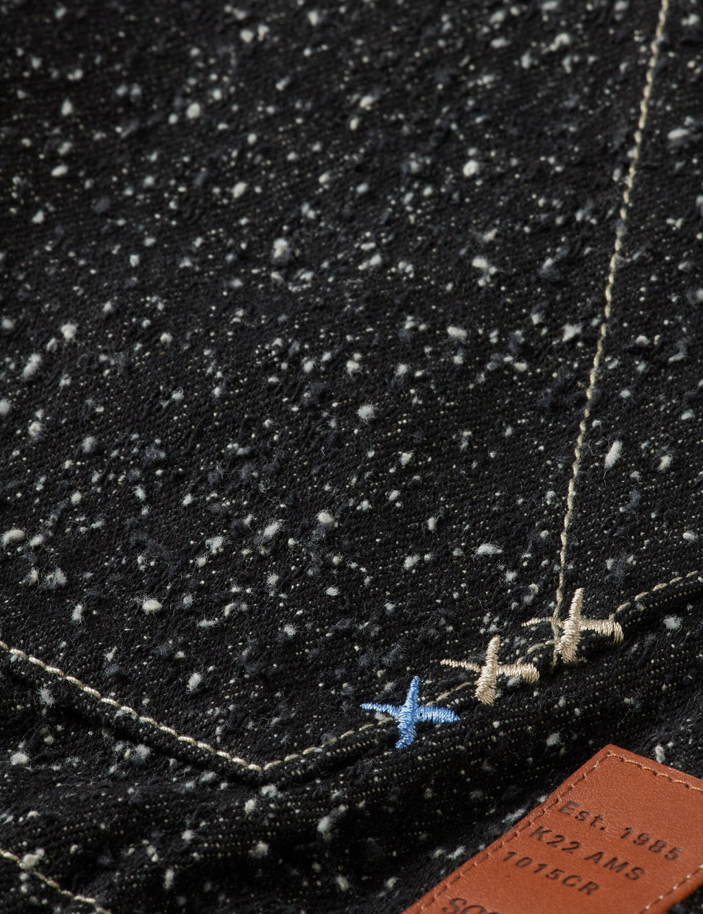 Hooded denim jacket — Black Snow