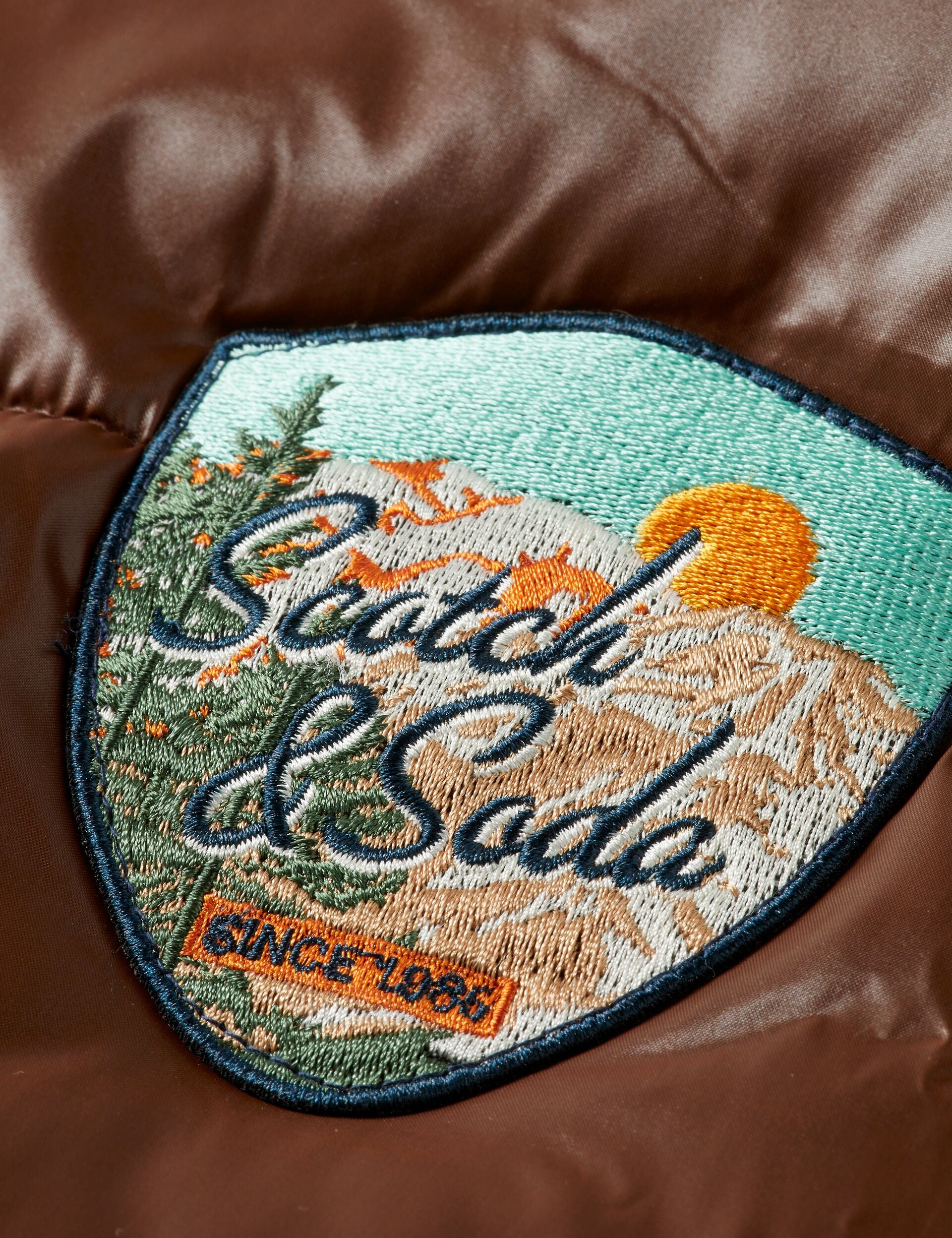 Lacquer puffer jacket