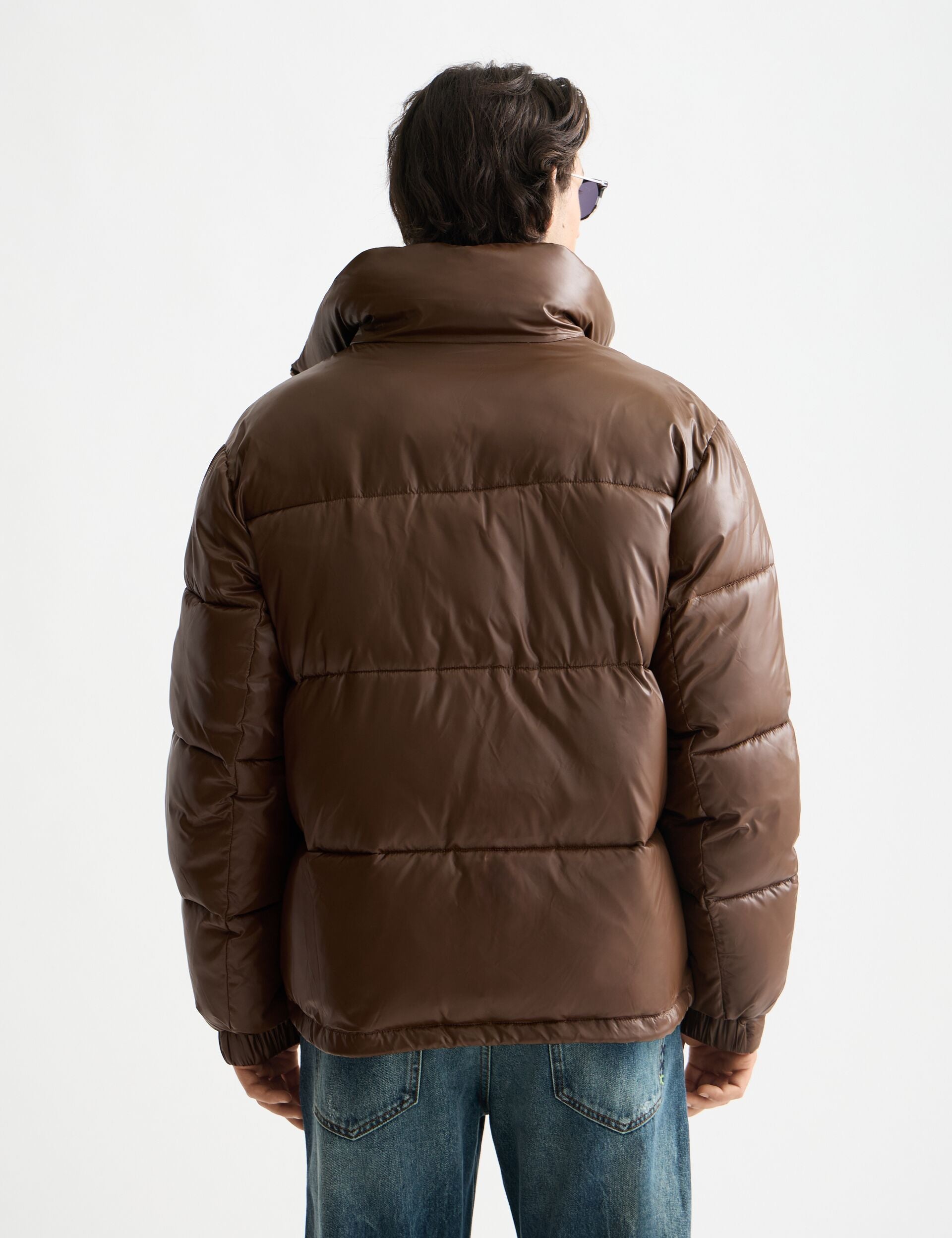 Lacquer puffer jacket