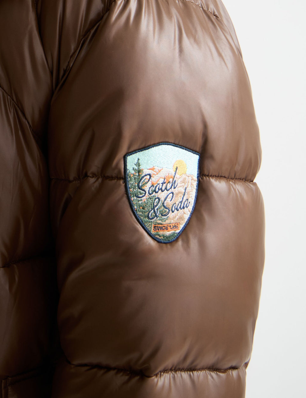 Lacquer puffer jacket