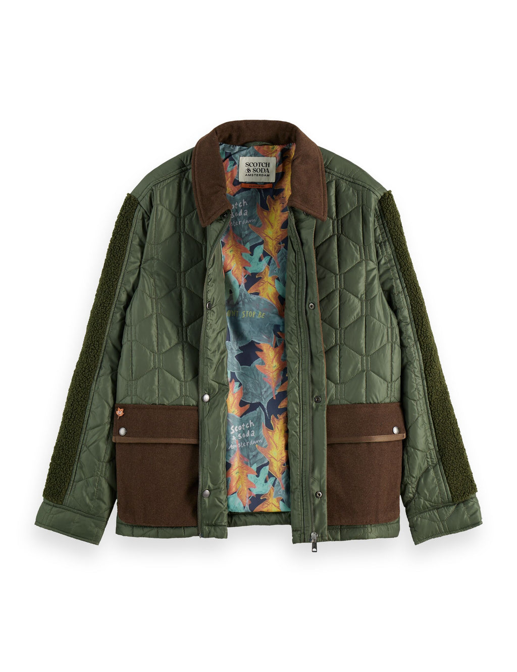Quilted military jacket
