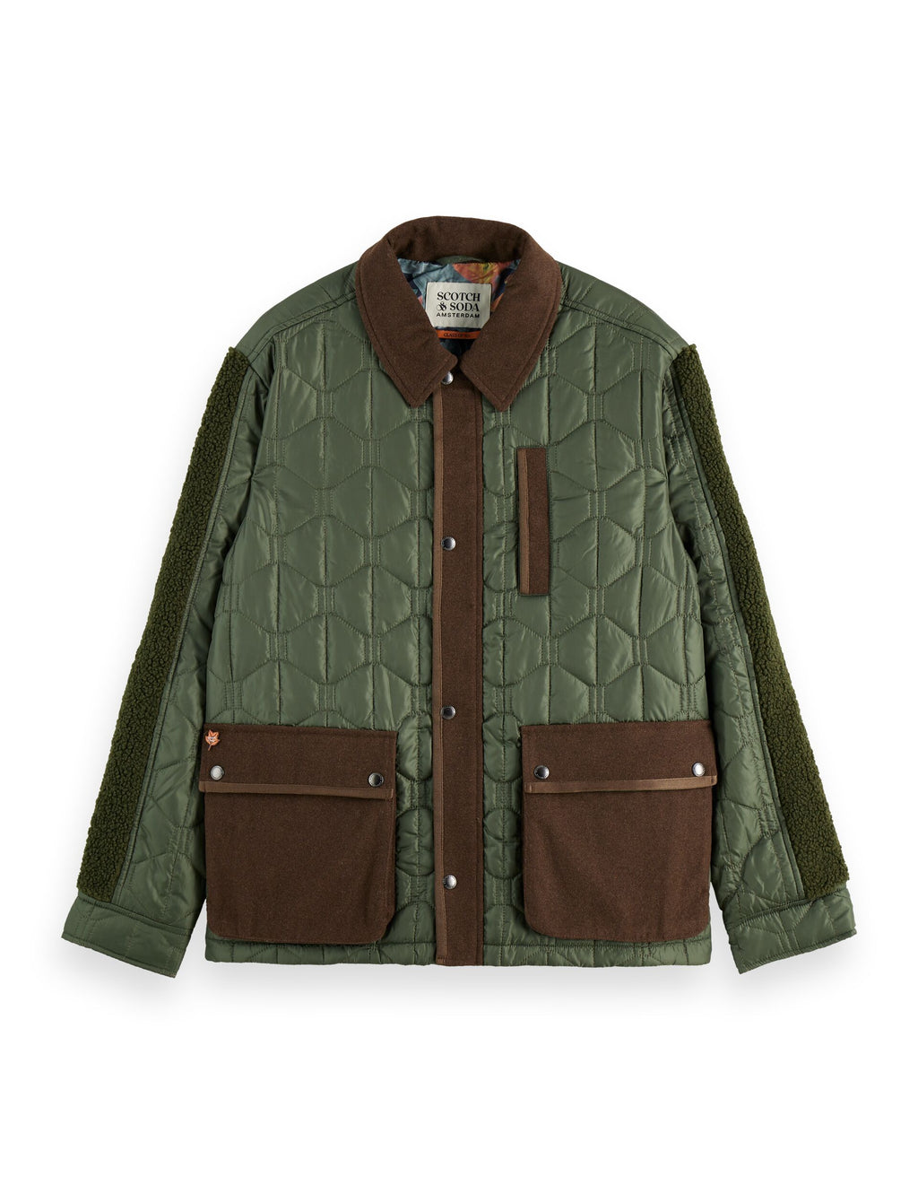 Quilted military jacket