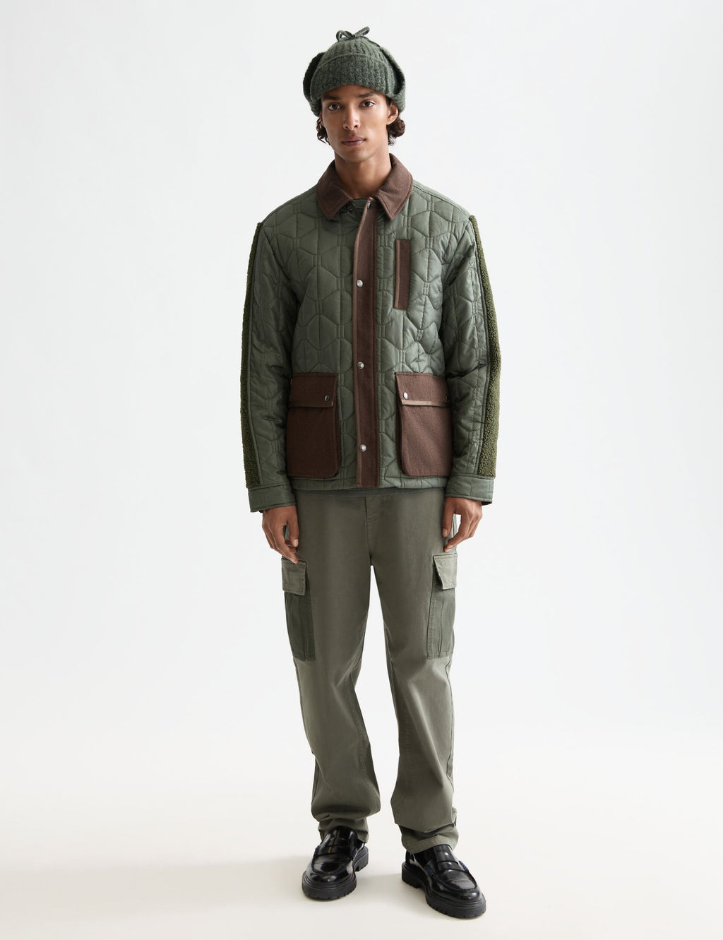 Quilted military jacket