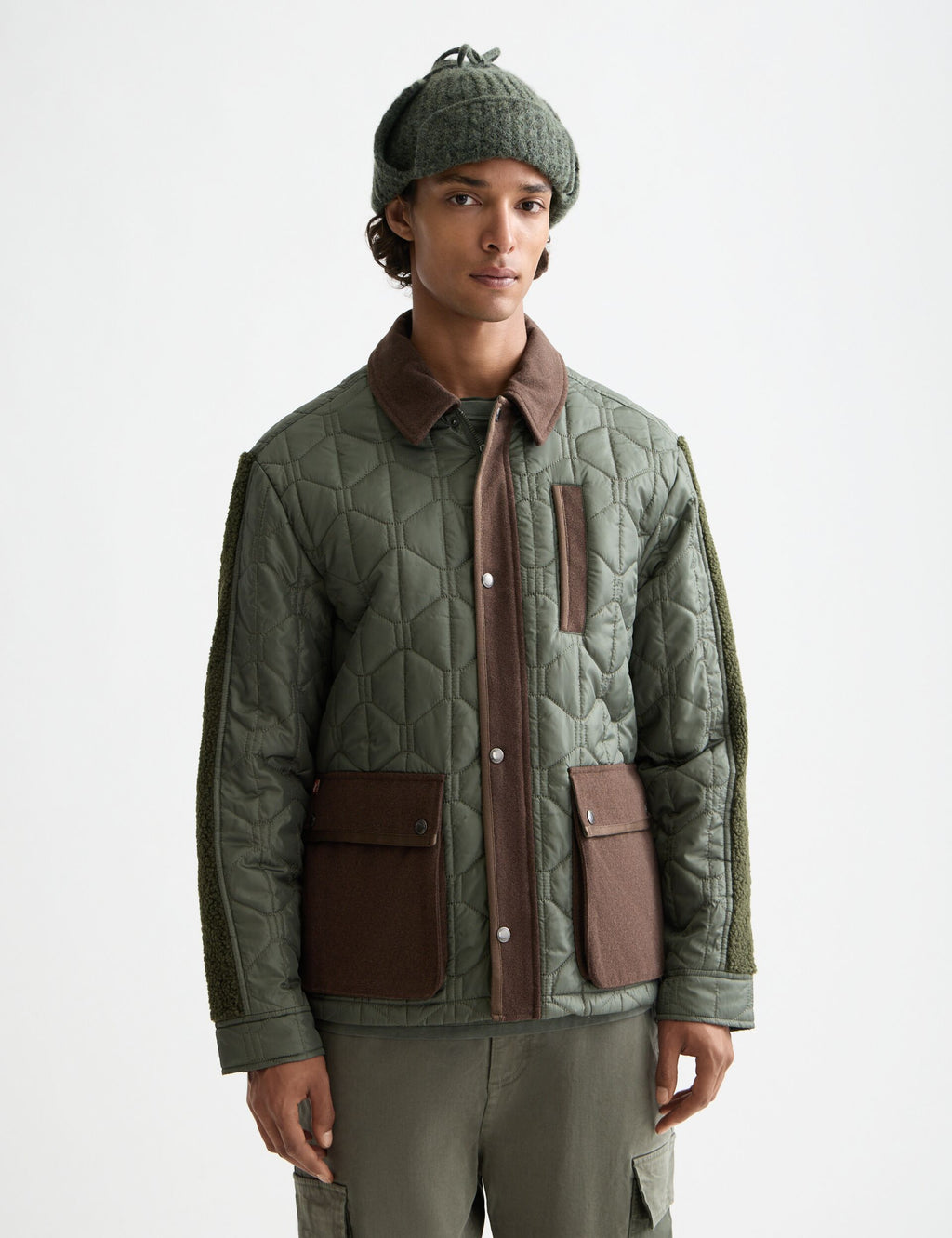 Quilted military jacket