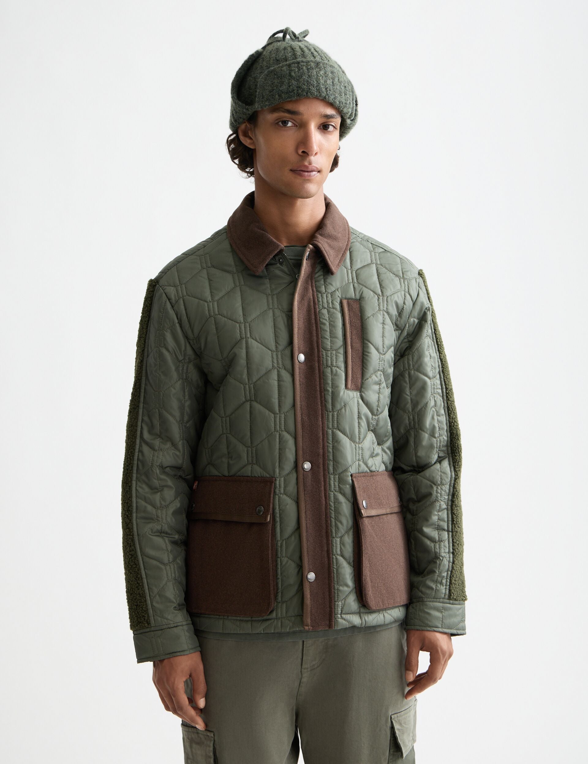Quilted military jacket