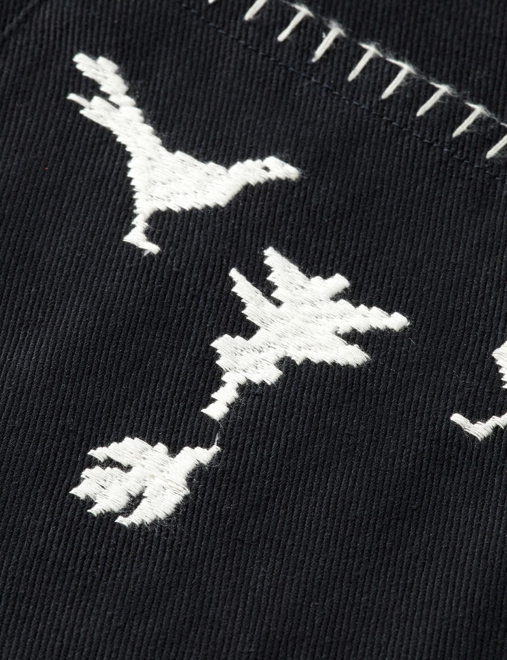 Embroidered cotton-blend worker jacket