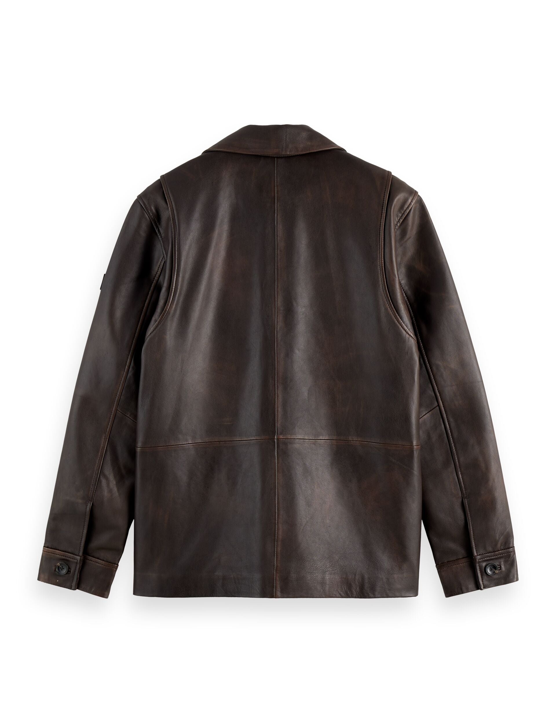 Vintage leather blazer