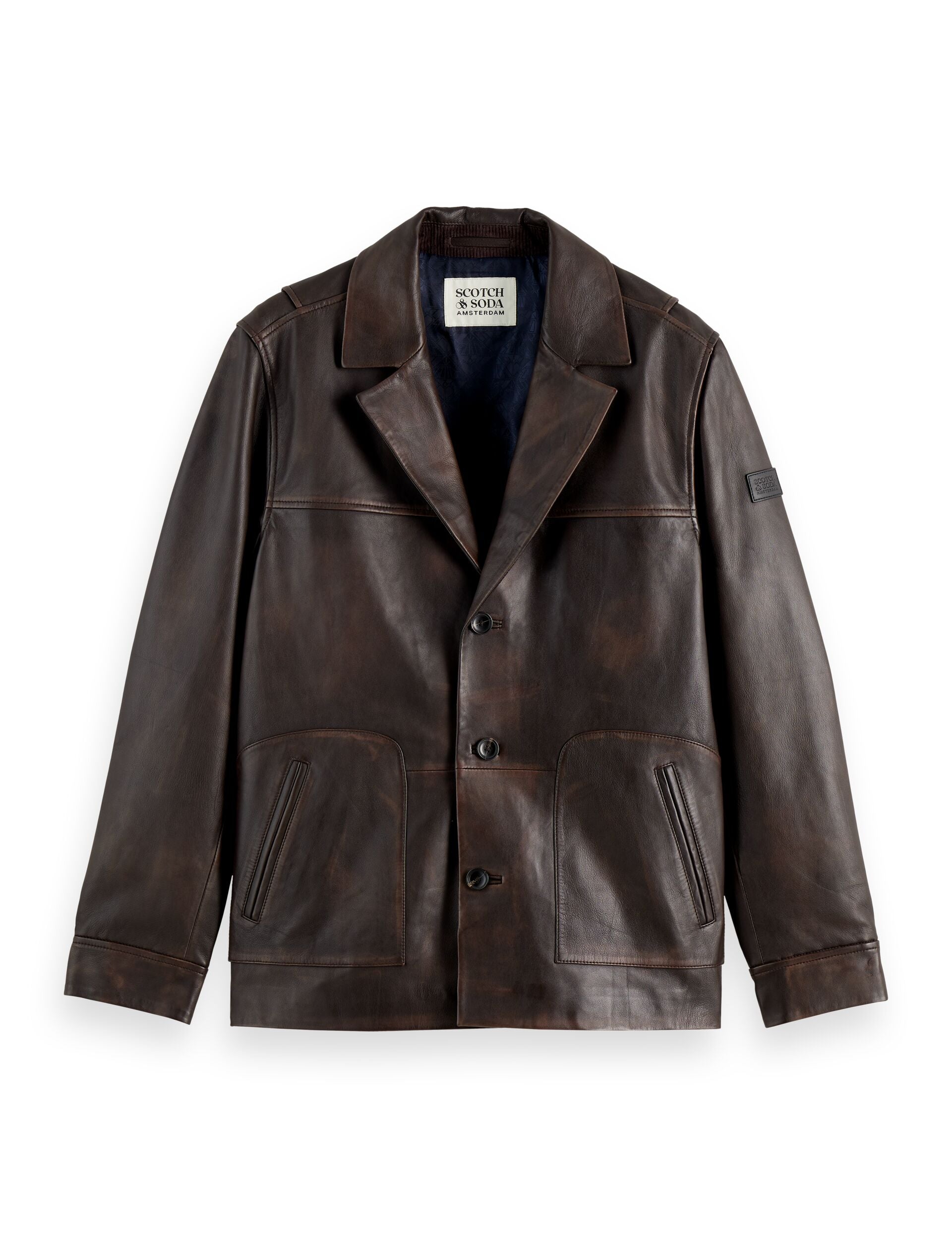 Vintage leather blazer