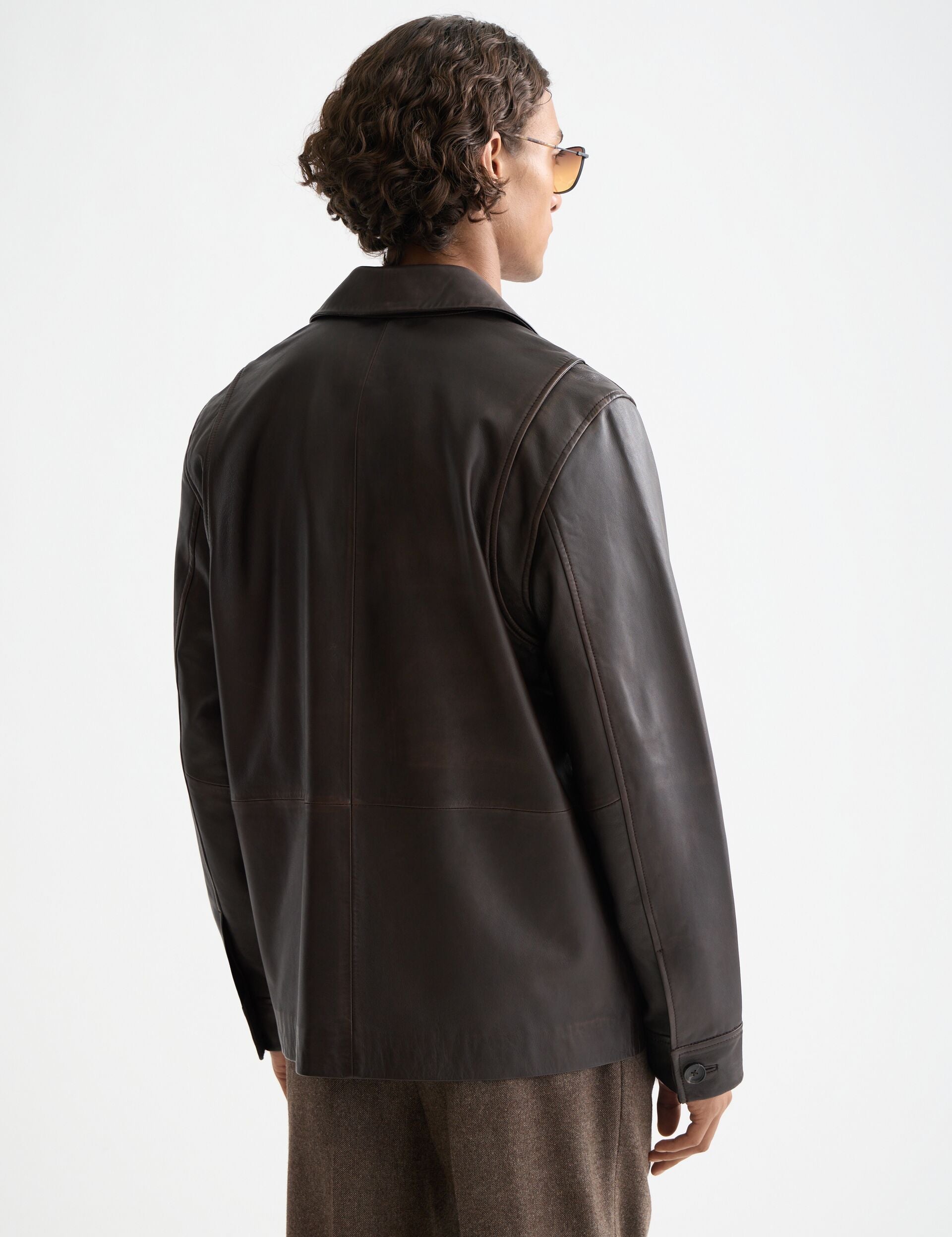 Vintage leather blazer