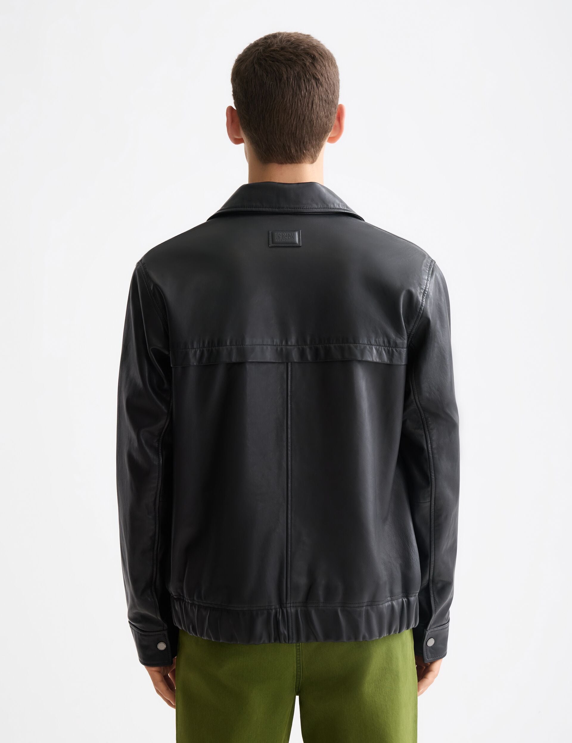 Boxy leather blouson – Scotch & Soda