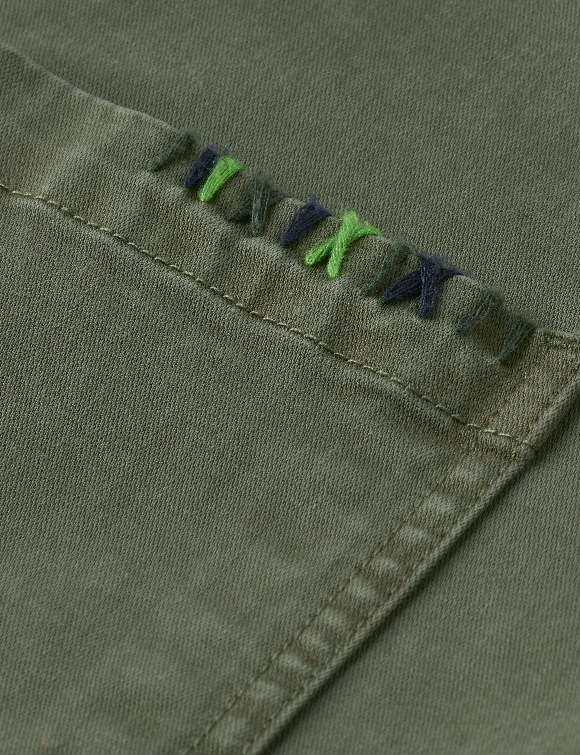 Cotton-blend garment-dyed boxy fit blazer jacket