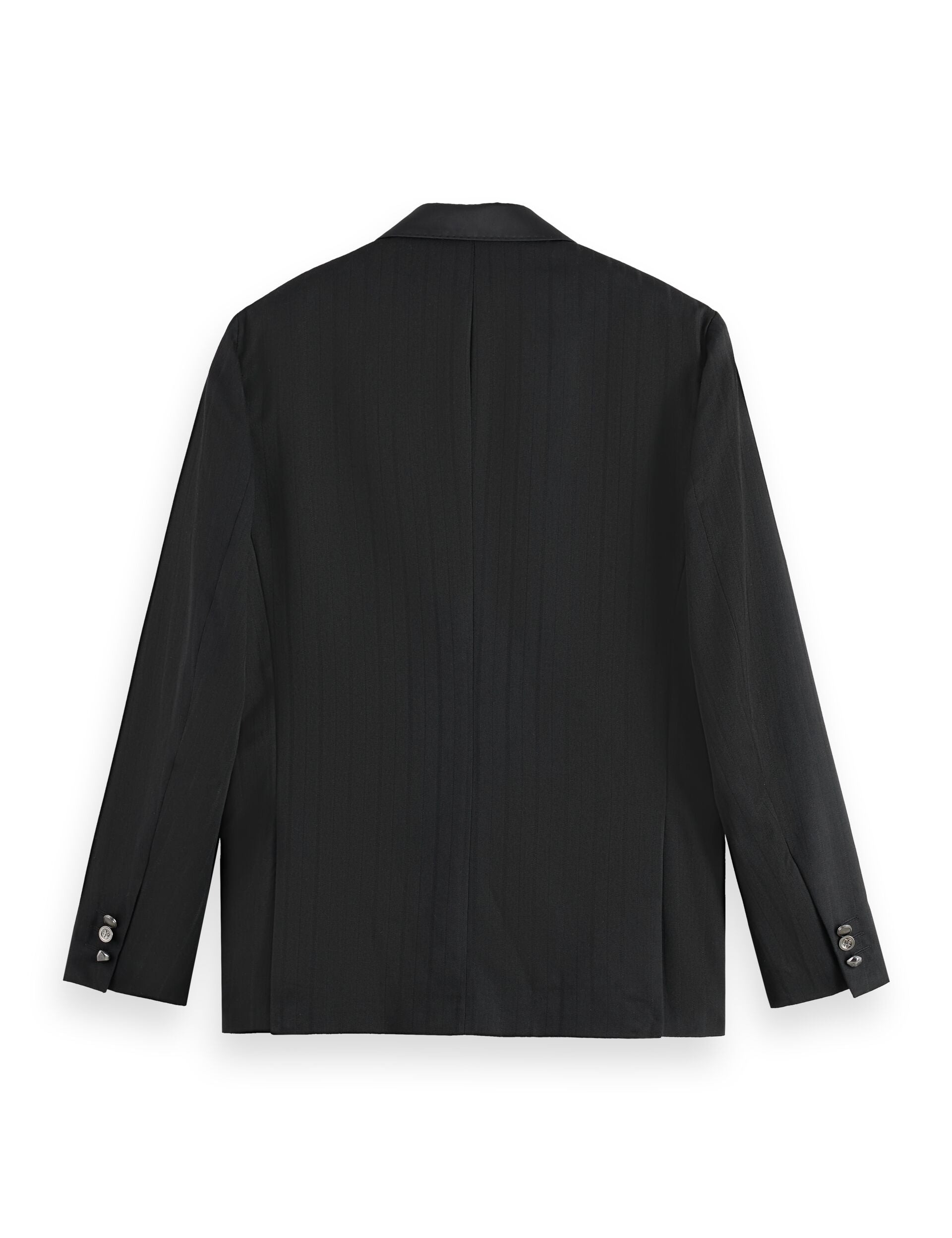 Festive double-breasted structured stripe relaxed fit blazer