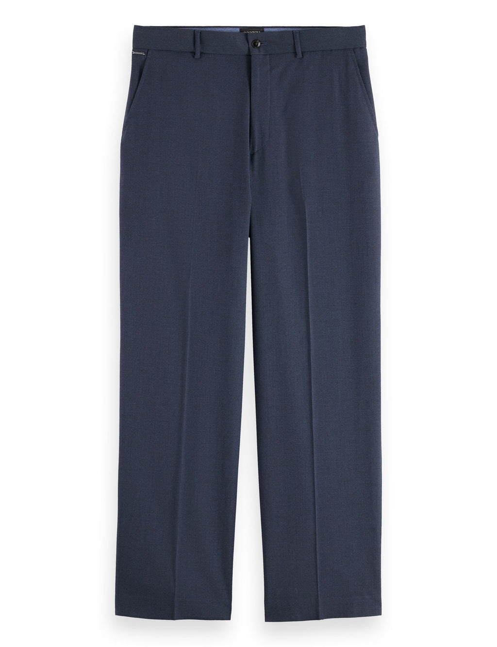 Yarn-dyed cool wool-blend baggy fit chino