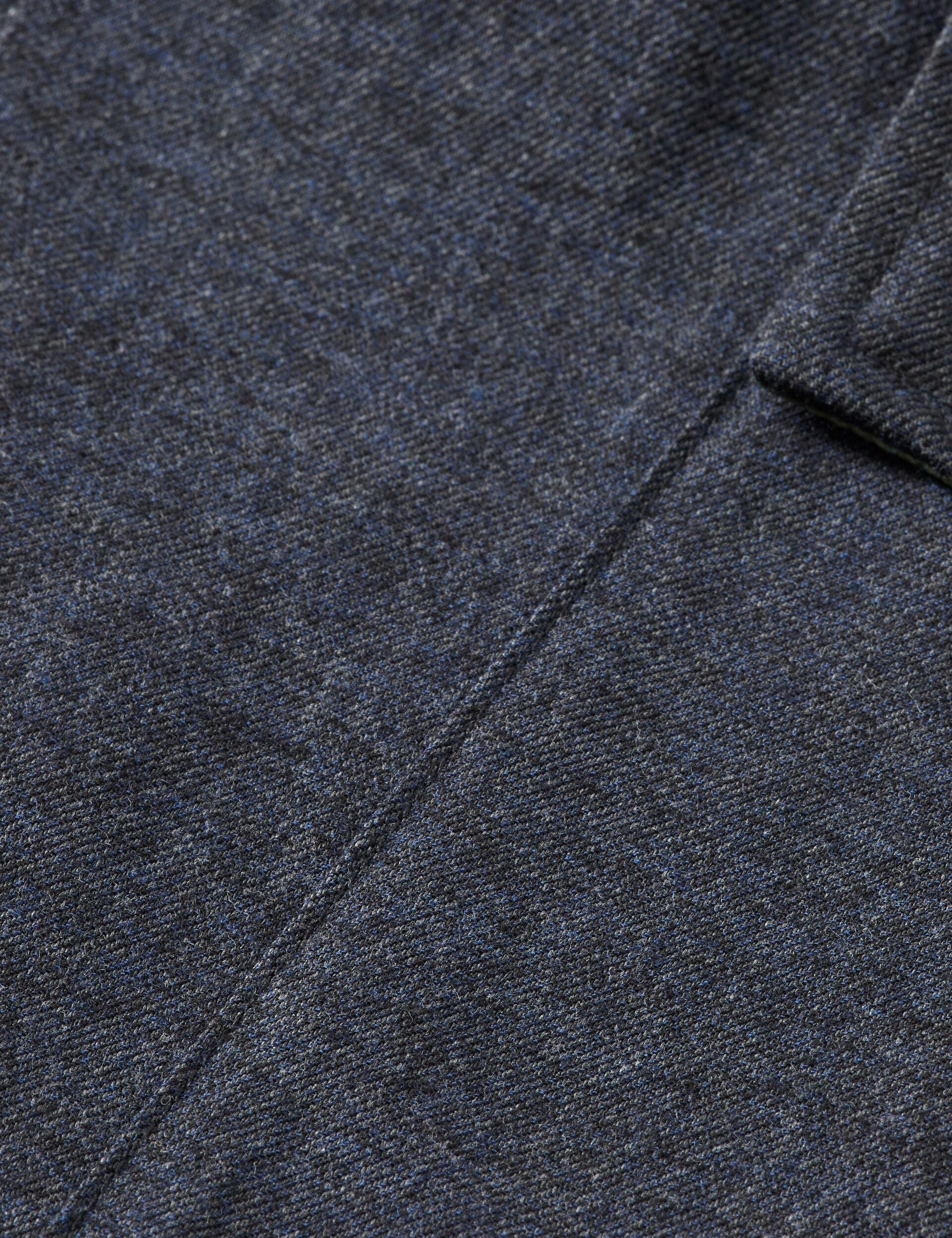 Melange cotton-blend relaxed straight fit cargo