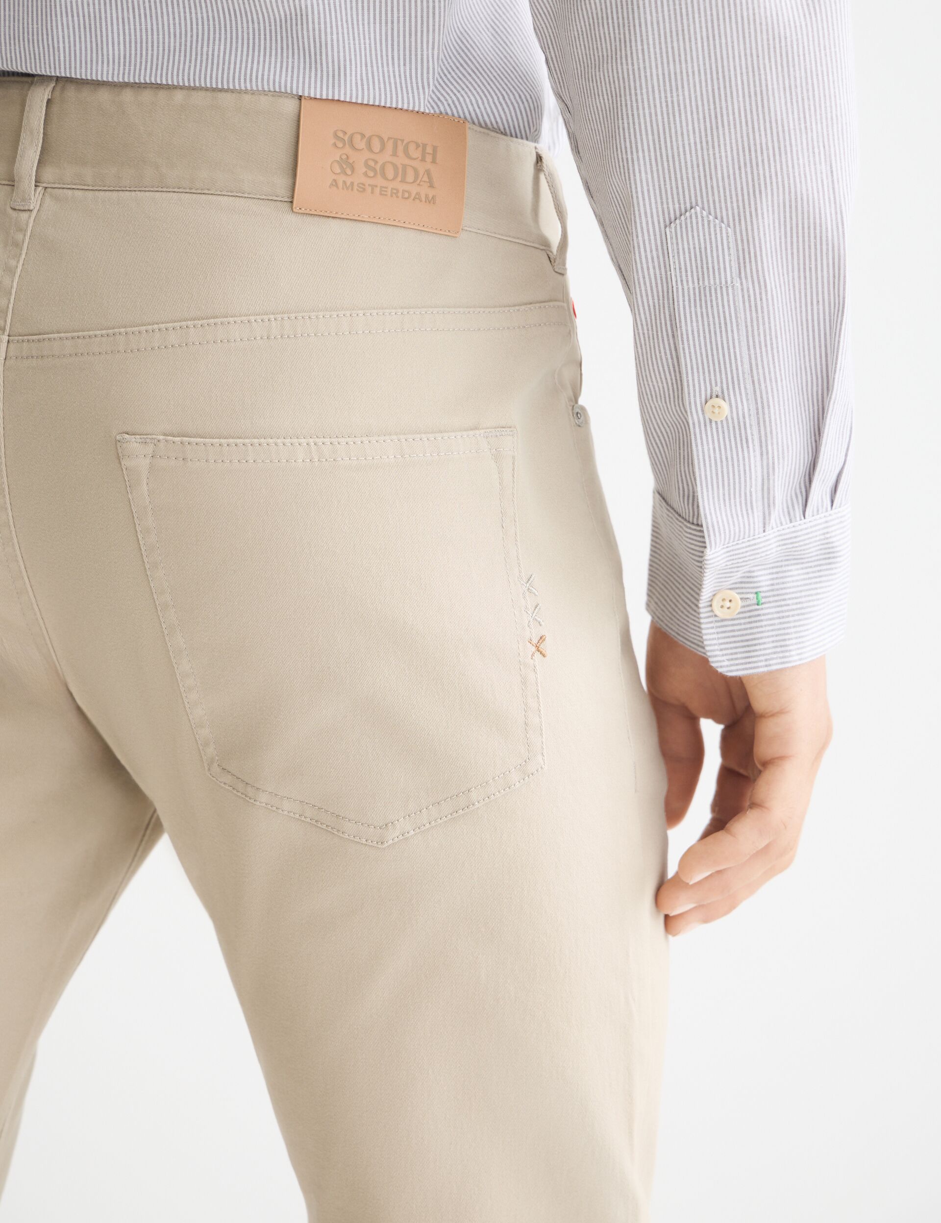 Ralston- cotton-blend twill regular slim fit 5-pocket pant