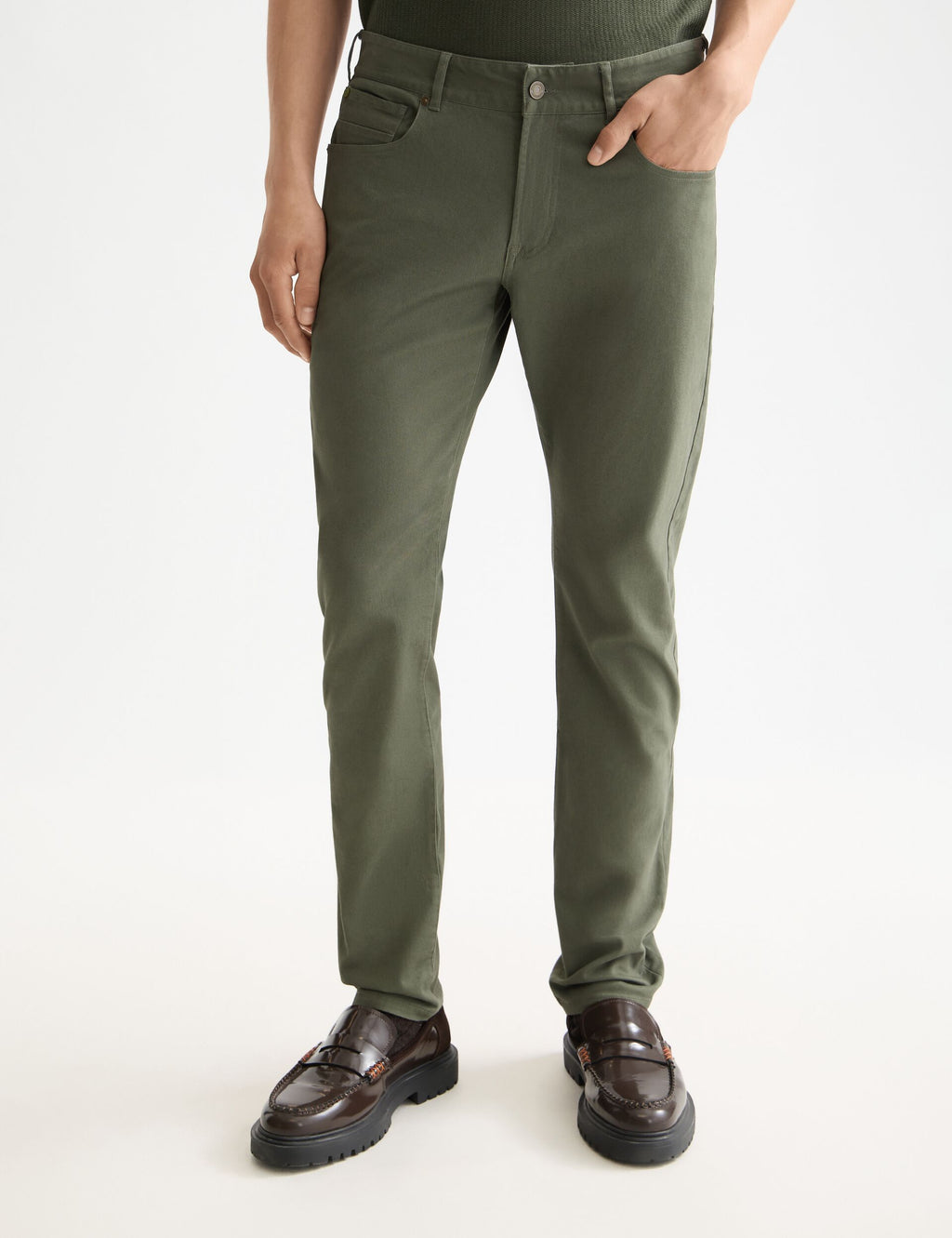 Ralston- cotton-blend twill regular slim fit 5-pocket pant