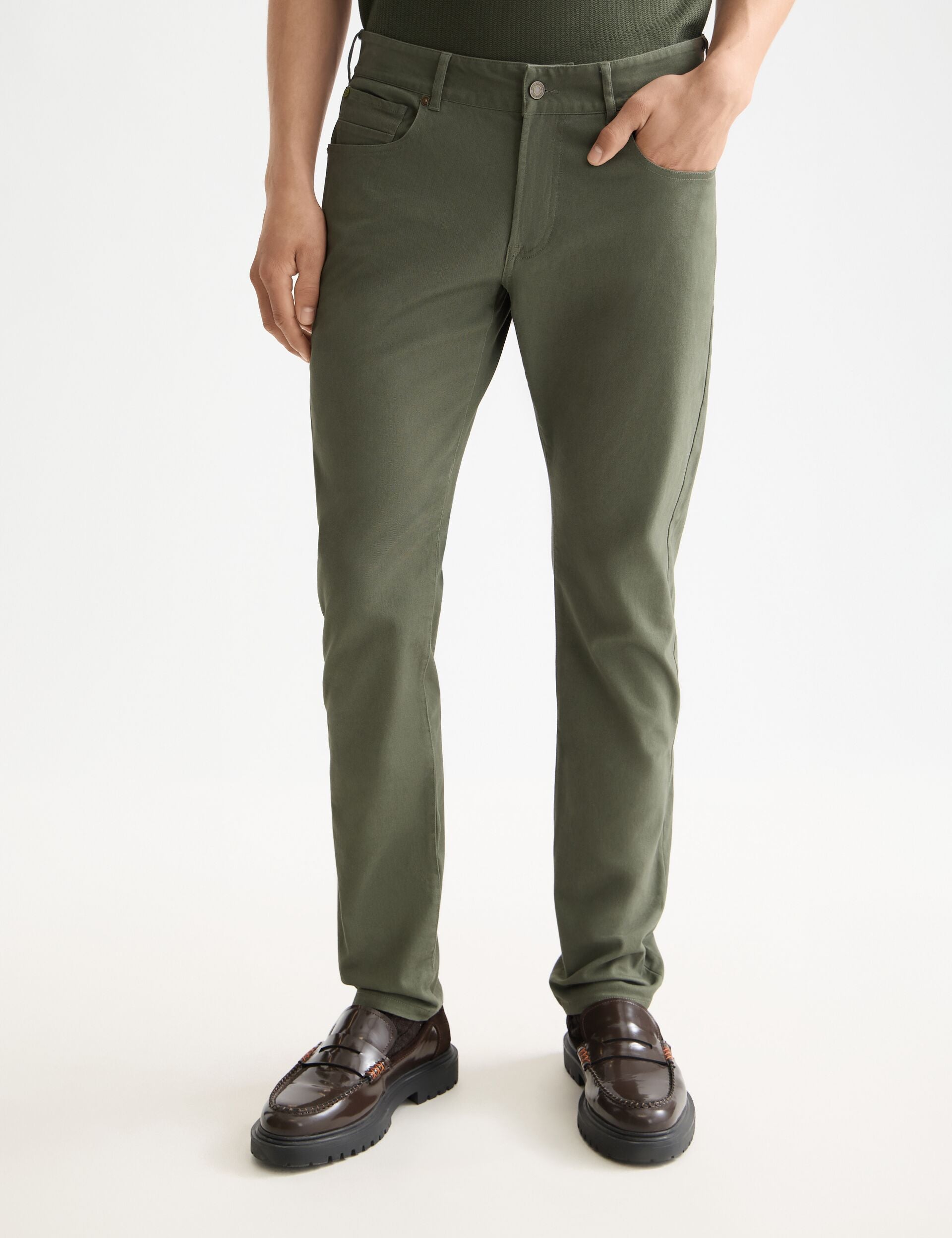 Ralston- cotton-blend twill regular slim fit 5-pocket pant