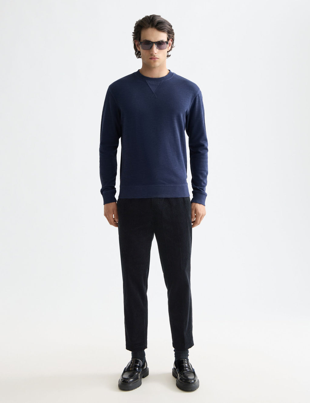 Fave - Cotton corduroy loose tapered jogger