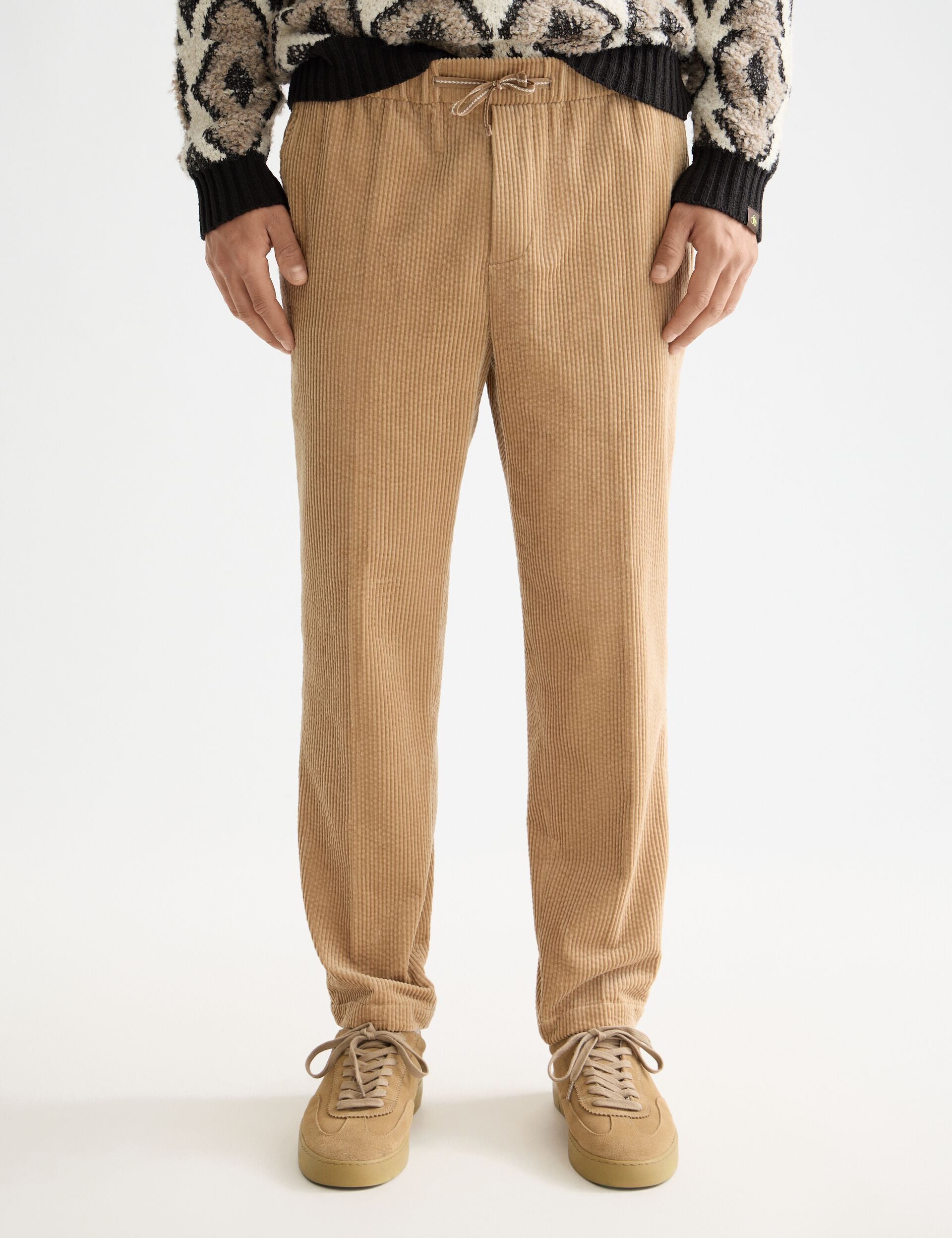 Fave - Cotton corduroy loose tapered jogger