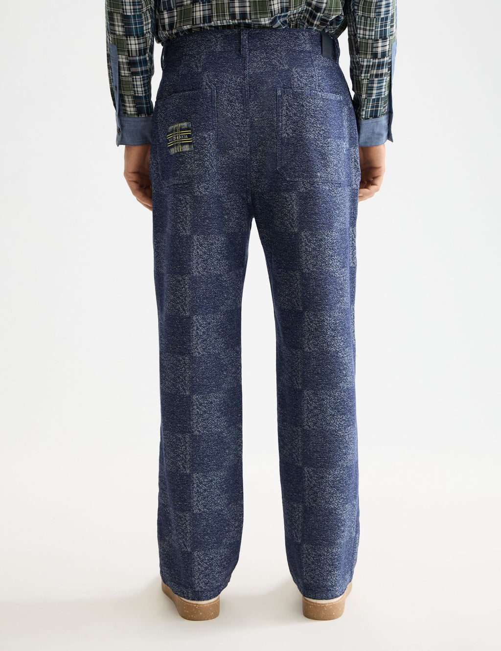 Pitch - cotton jacquard loose fit 5-pocket pant chino