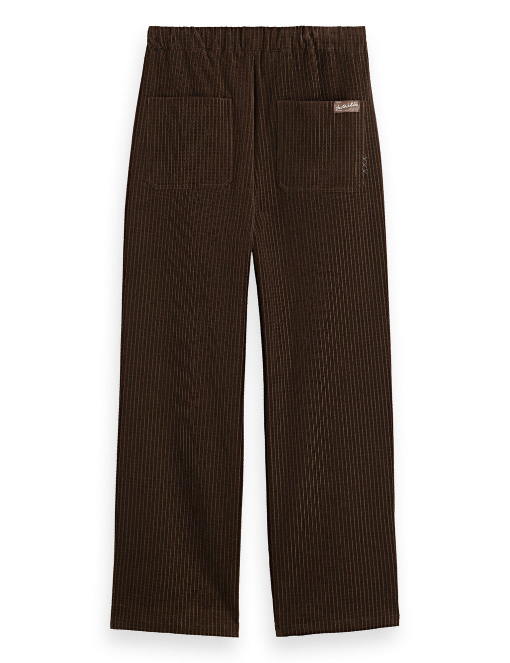 Jacquard cotton-blend corduroy relaxed fit jogger
