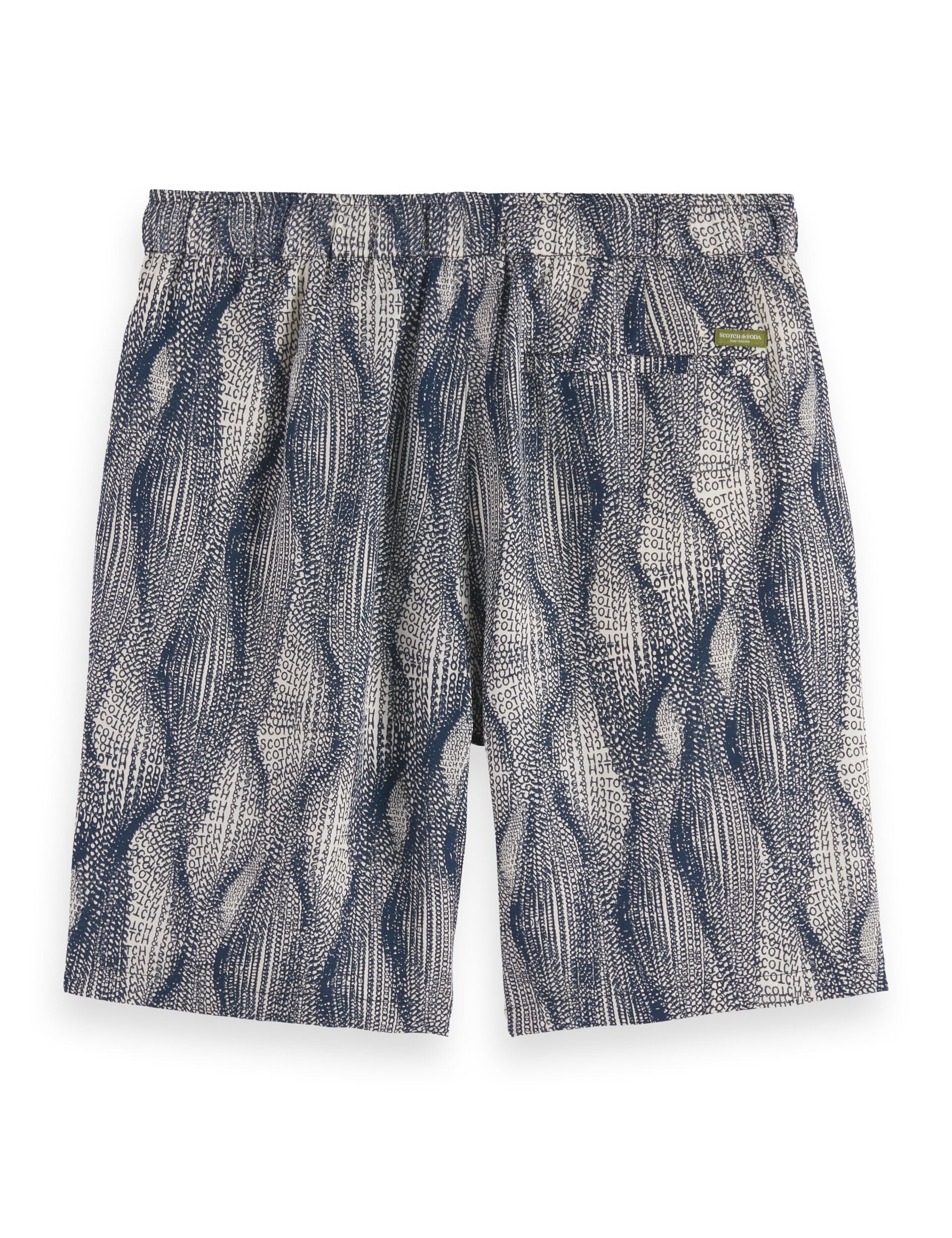 Fave - printed tencel regular fit bermuda short