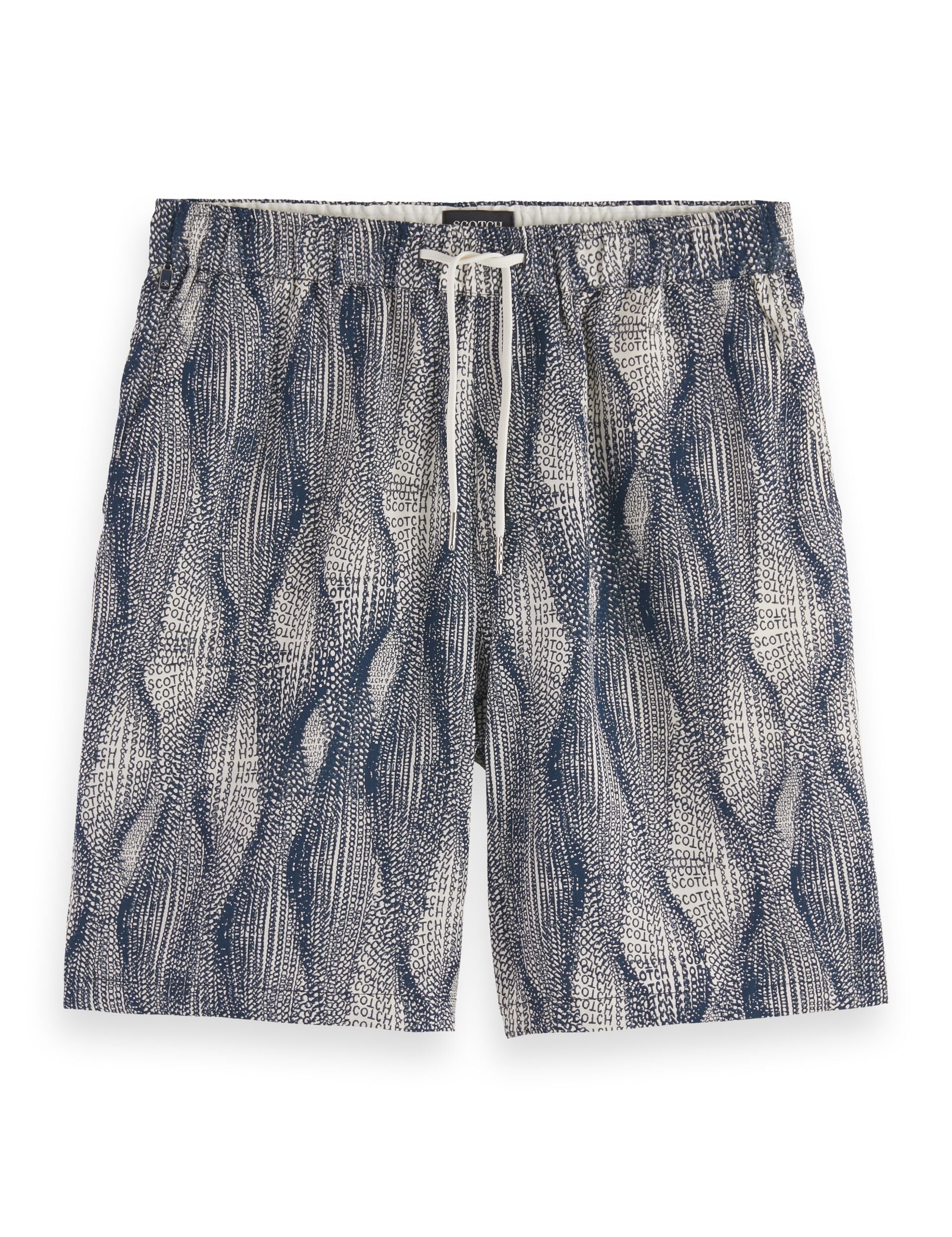 Fave - printed tencel regular fit bermuda short