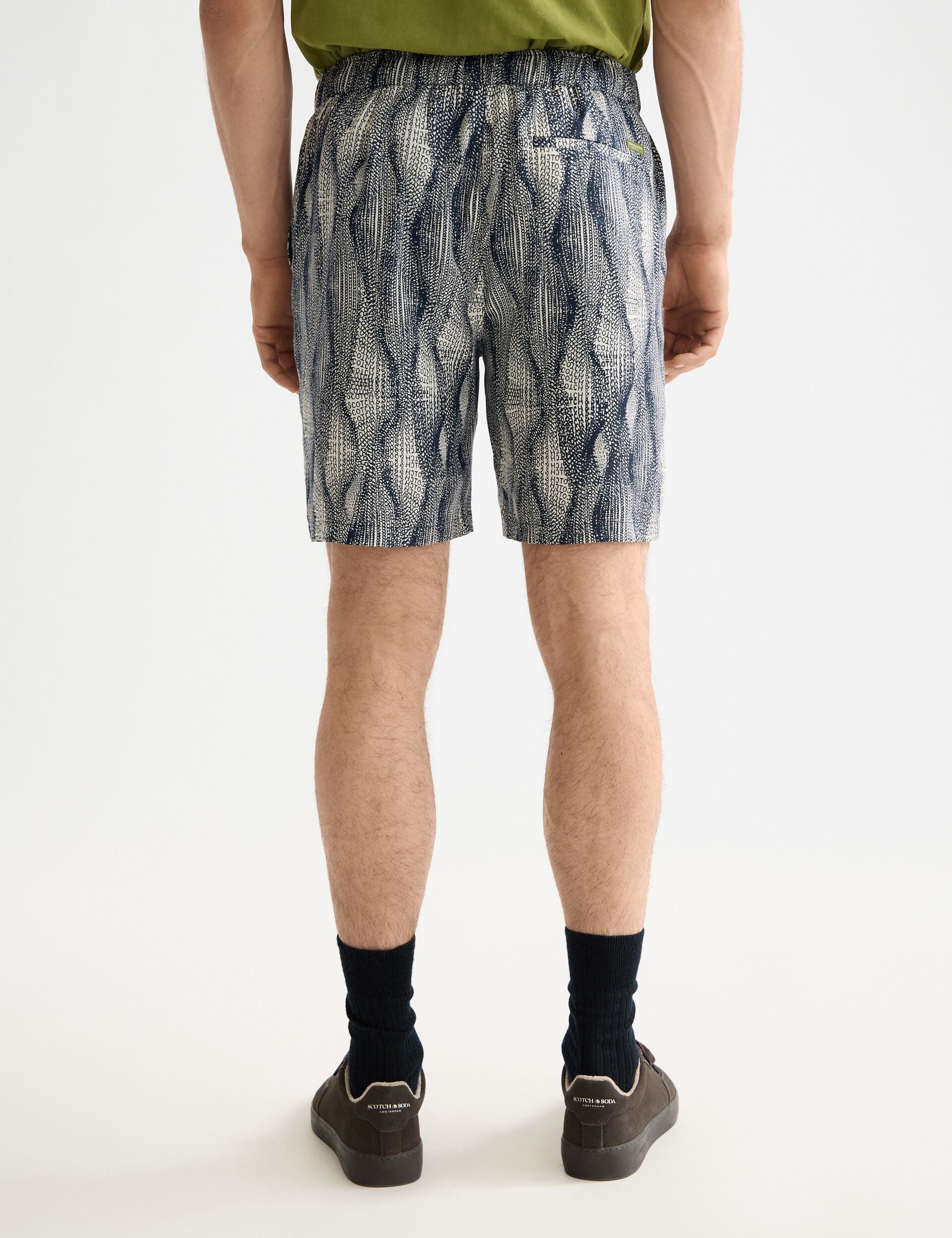 Fave - printed tencel regular fit bermuda short