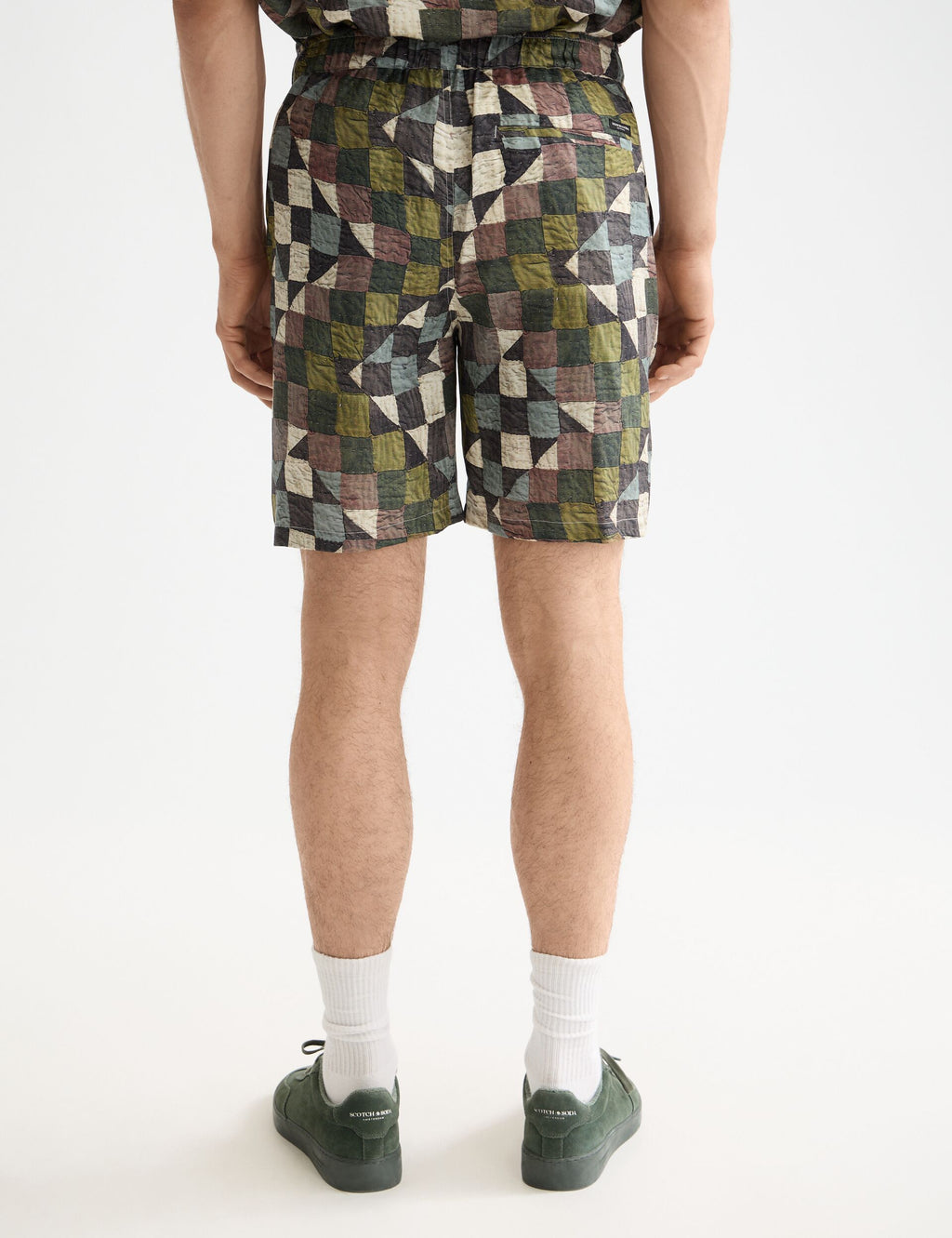 Fave - printed tencel regular fit bermuda short