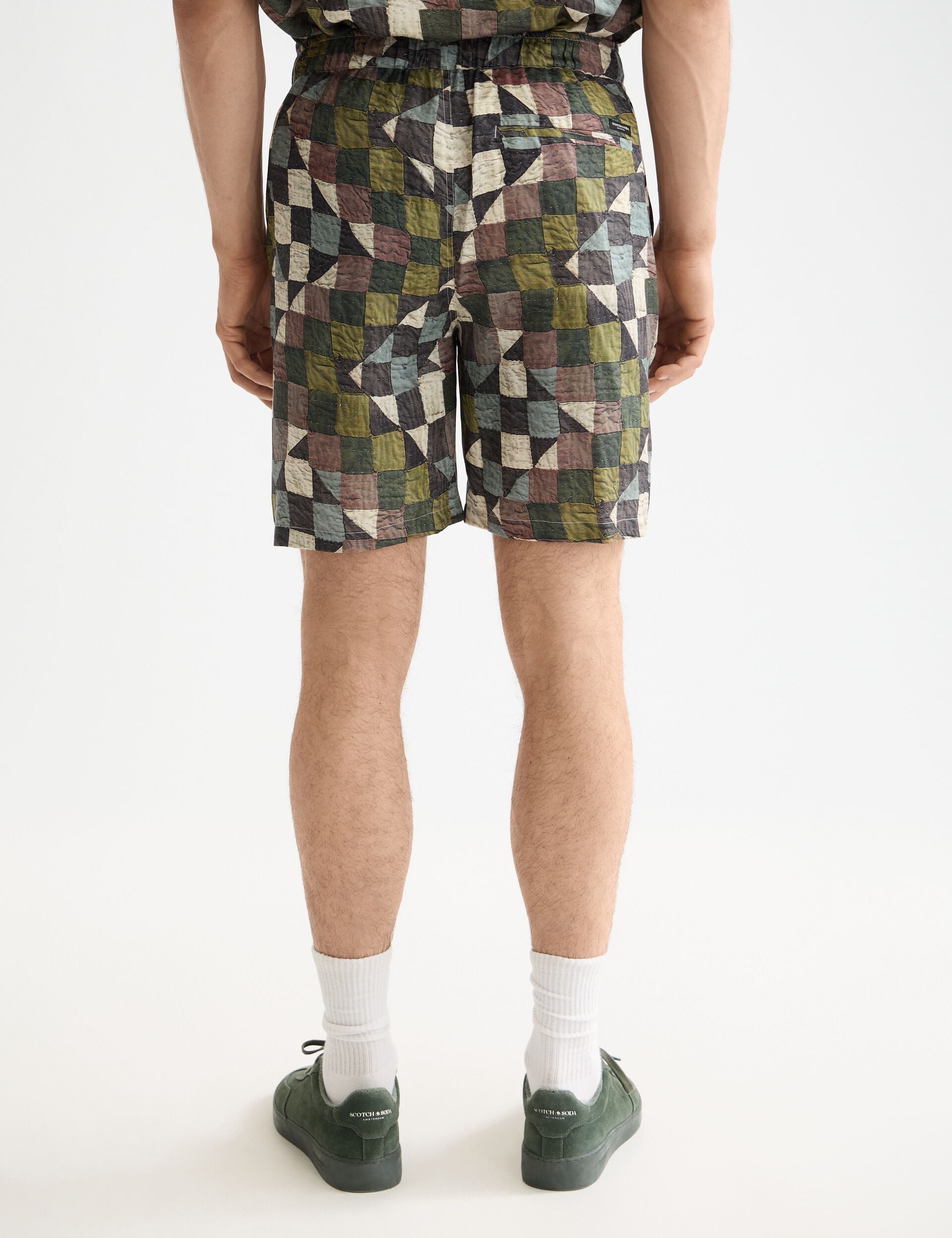 Fave - printed tencel regular fit bermuda short