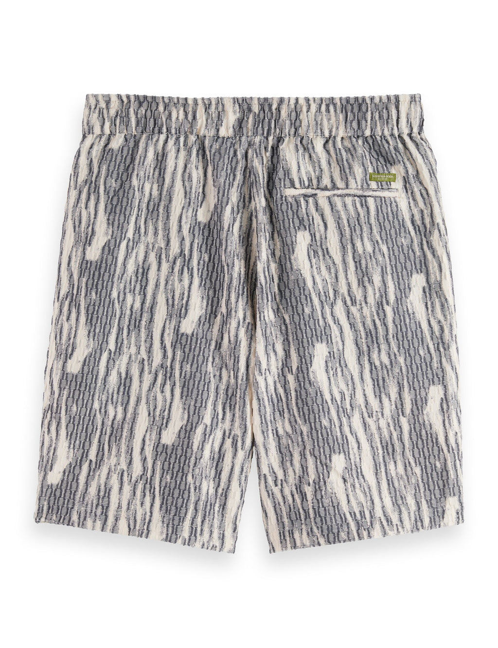 Fave - jacquard viscose-blend regular fit bermuda short