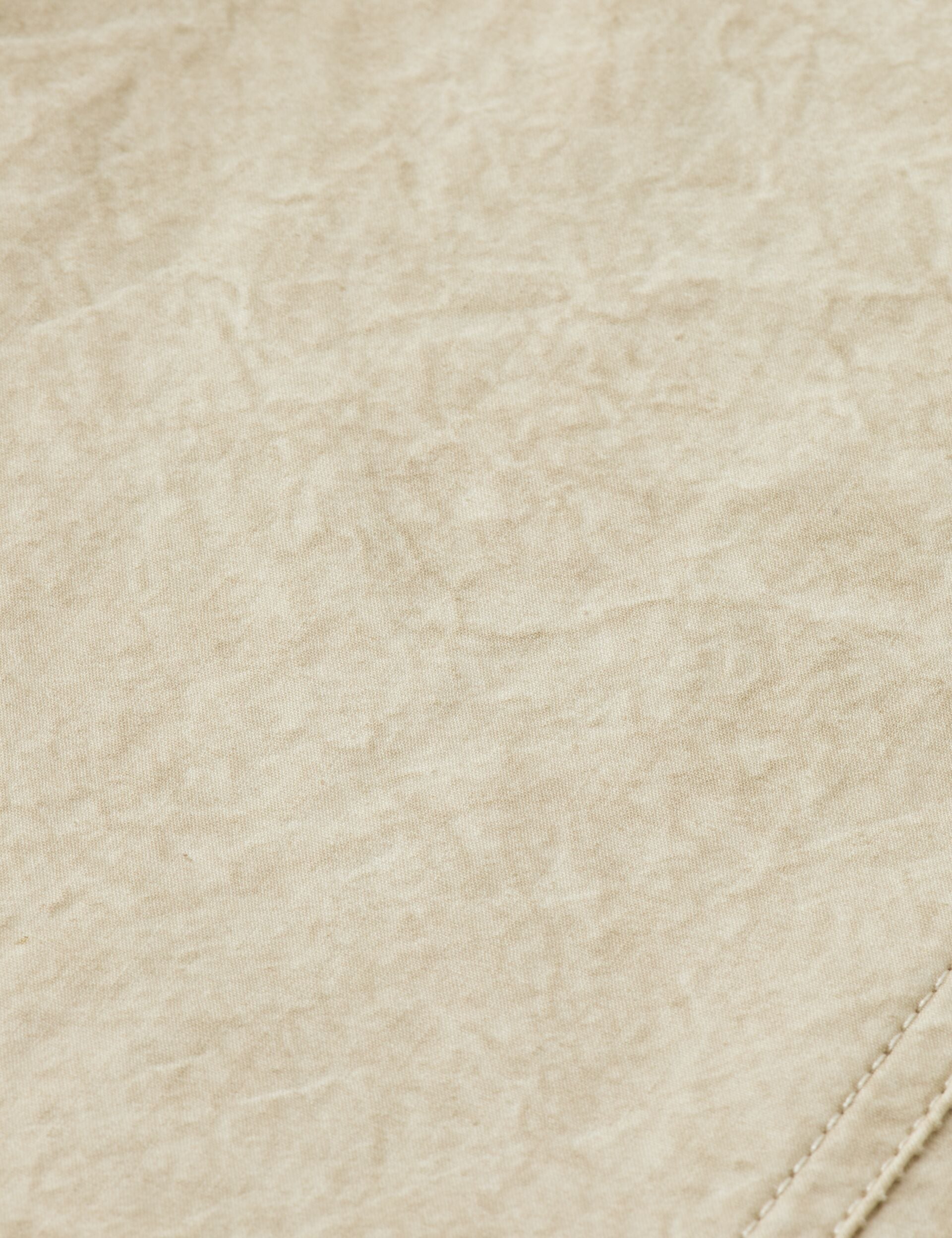 Washed nylon-blend poplin wide fit cargo bermuda