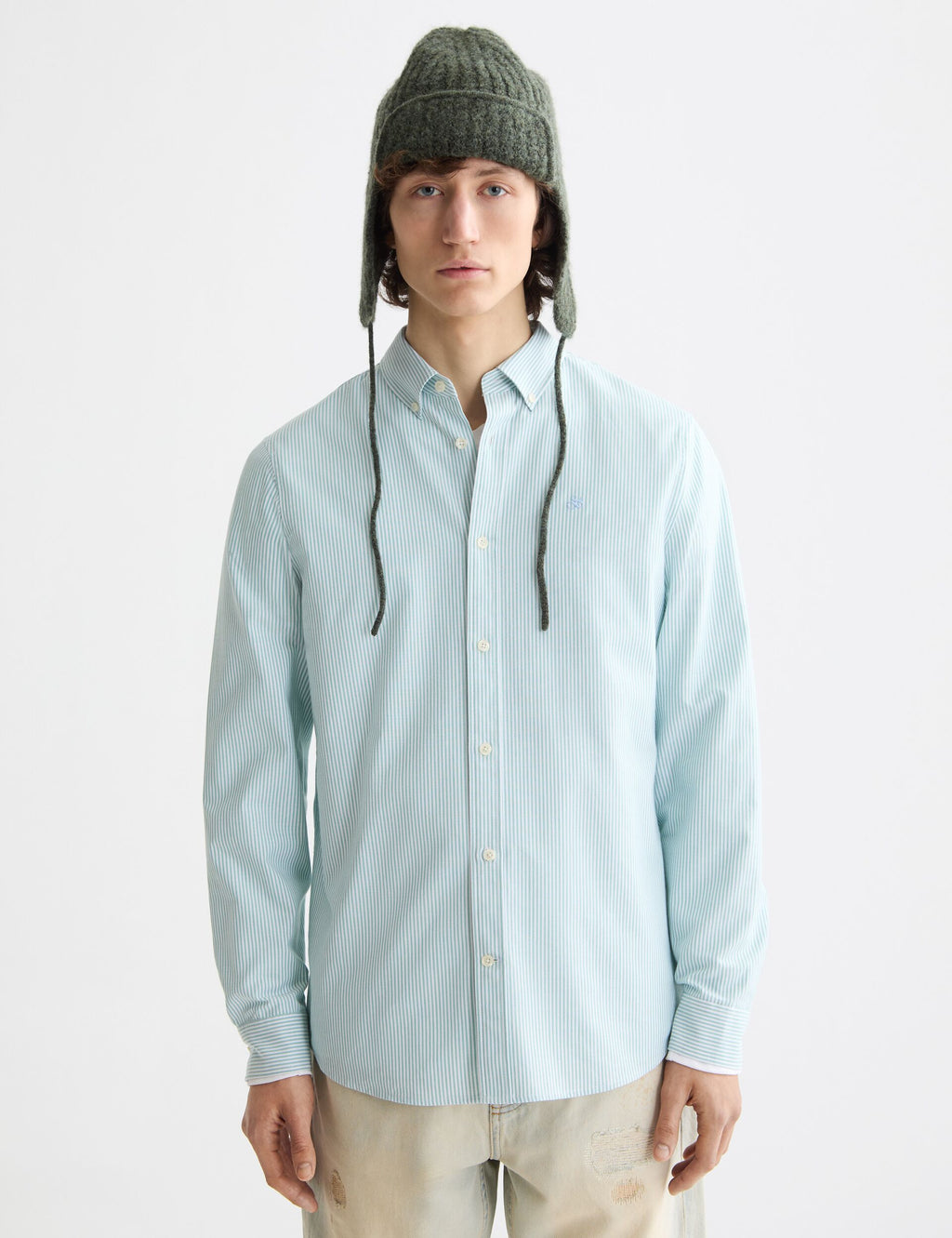 Seasonal Core - Striped Regular-Fit Oxford Shirt