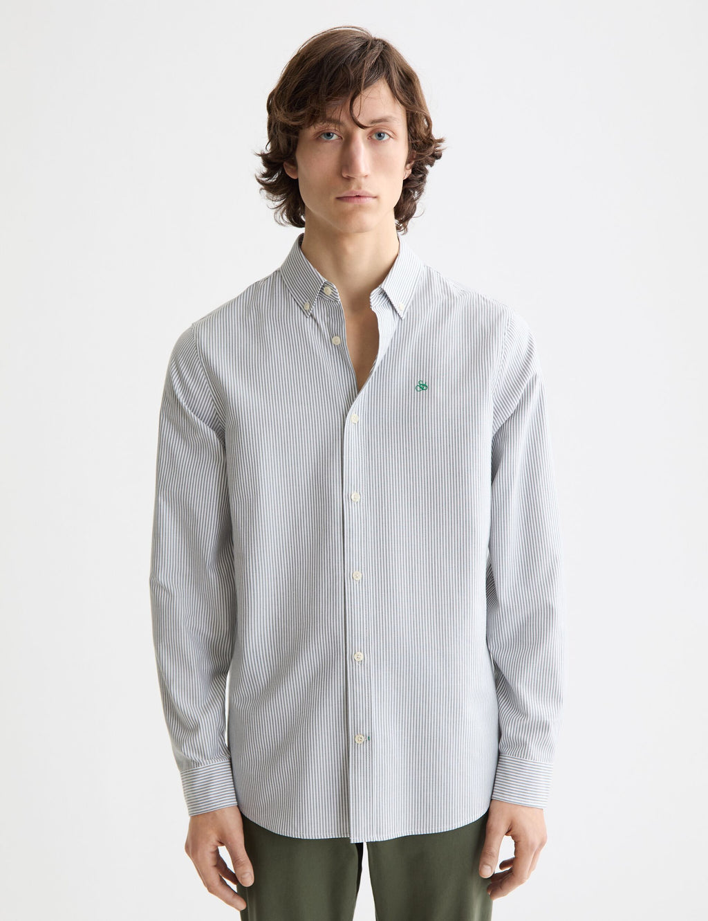 Seasonal Core - Striped Regular-Fit Oxford Shirt