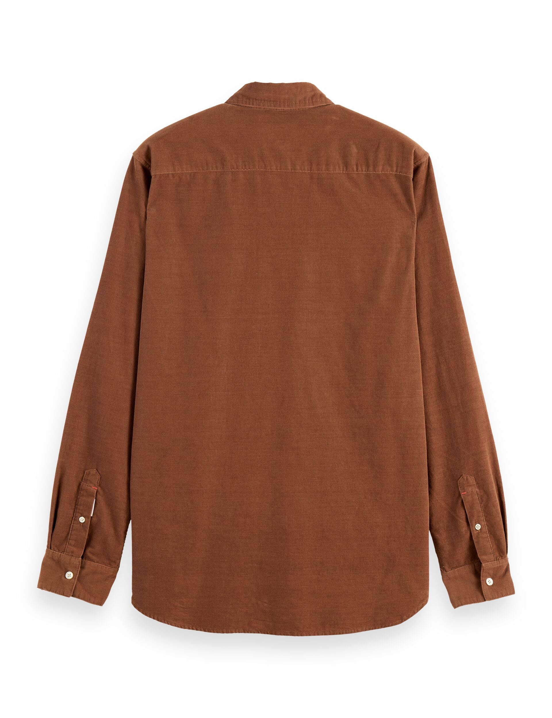 Regular-fit corduroy shirt