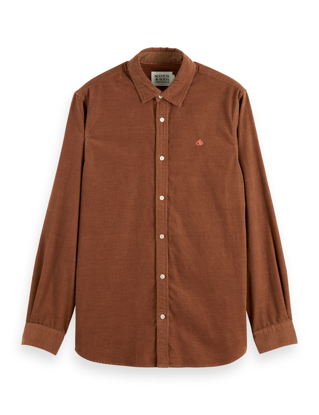 Regular-fit corduroy shirt