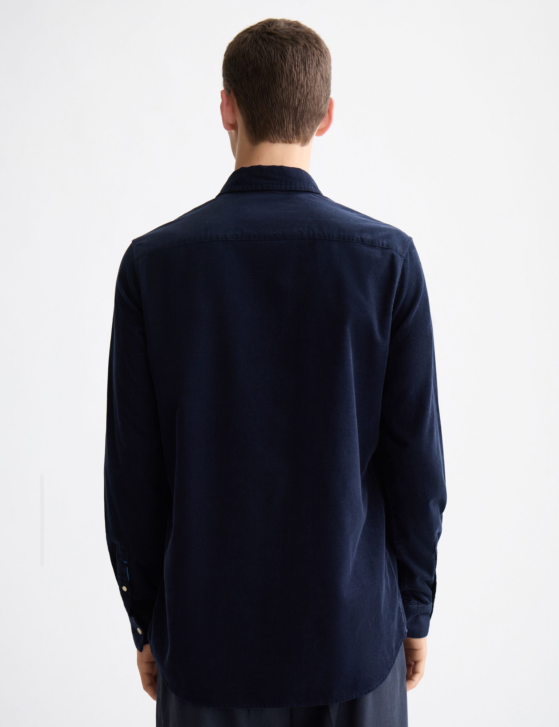 Regular-fit corduroy shirt