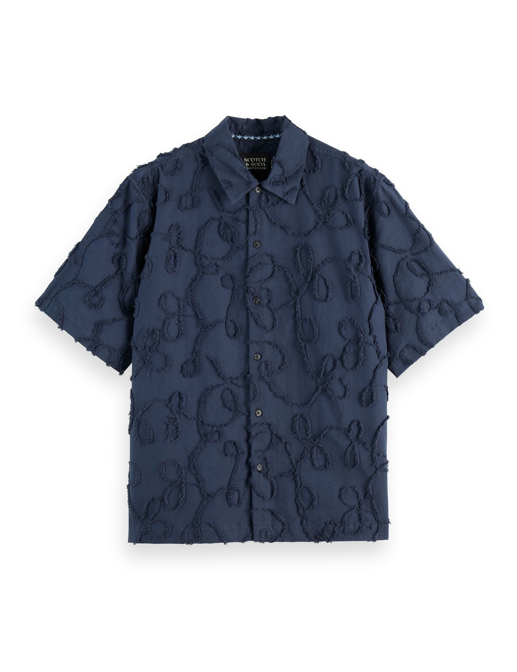 Jacquard short-sleeved shirt